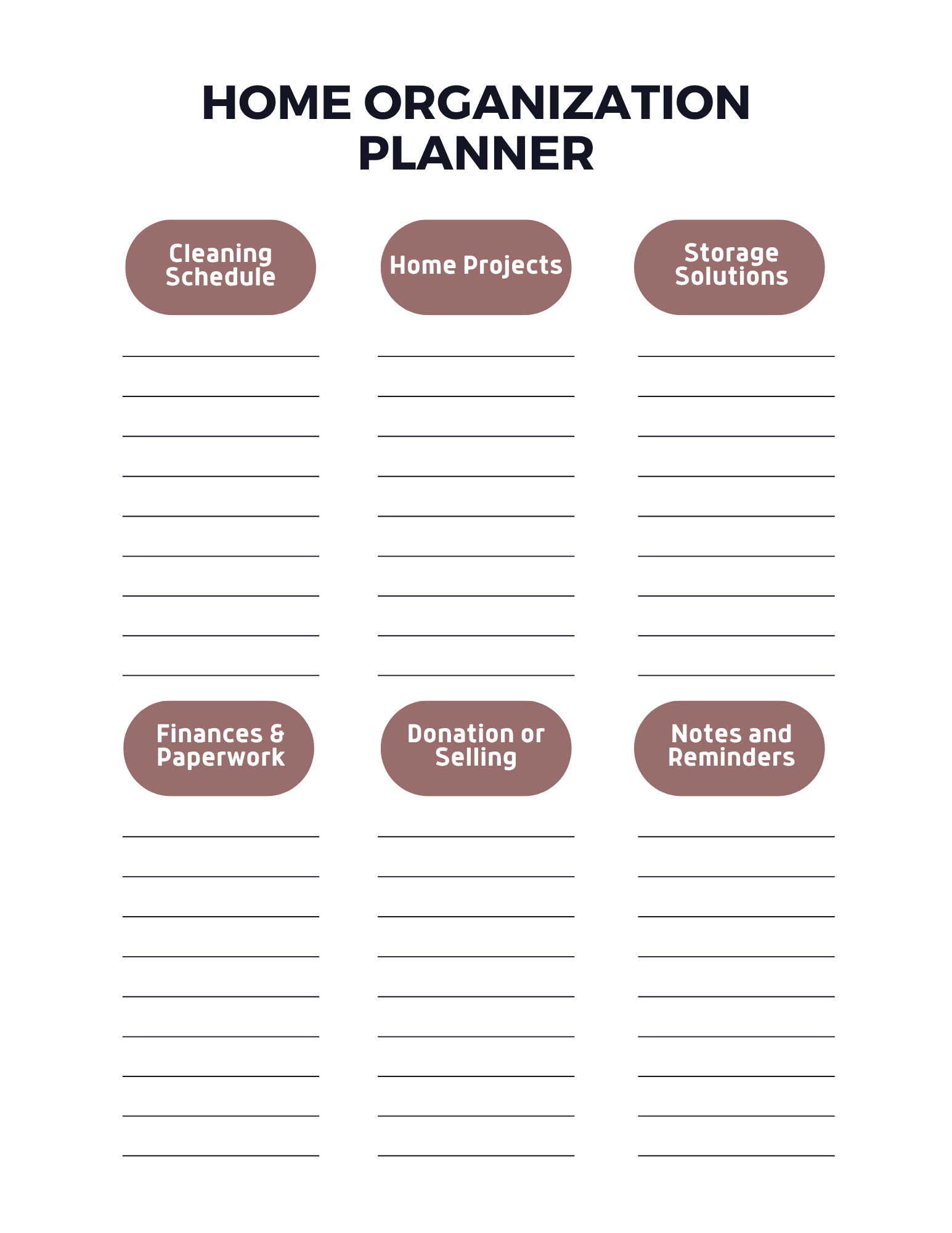 Home Maintenance Planner