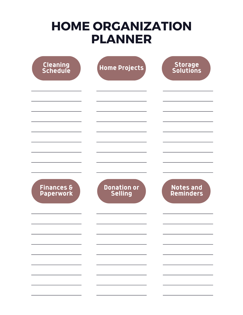 Home Maintenance Planner