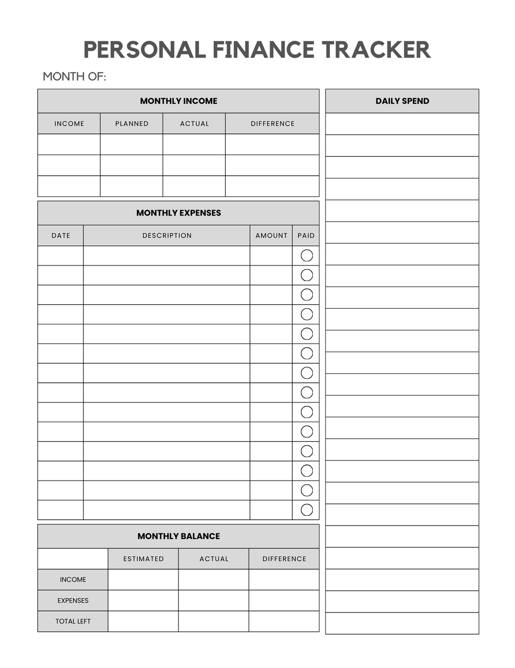 Small Business Planner