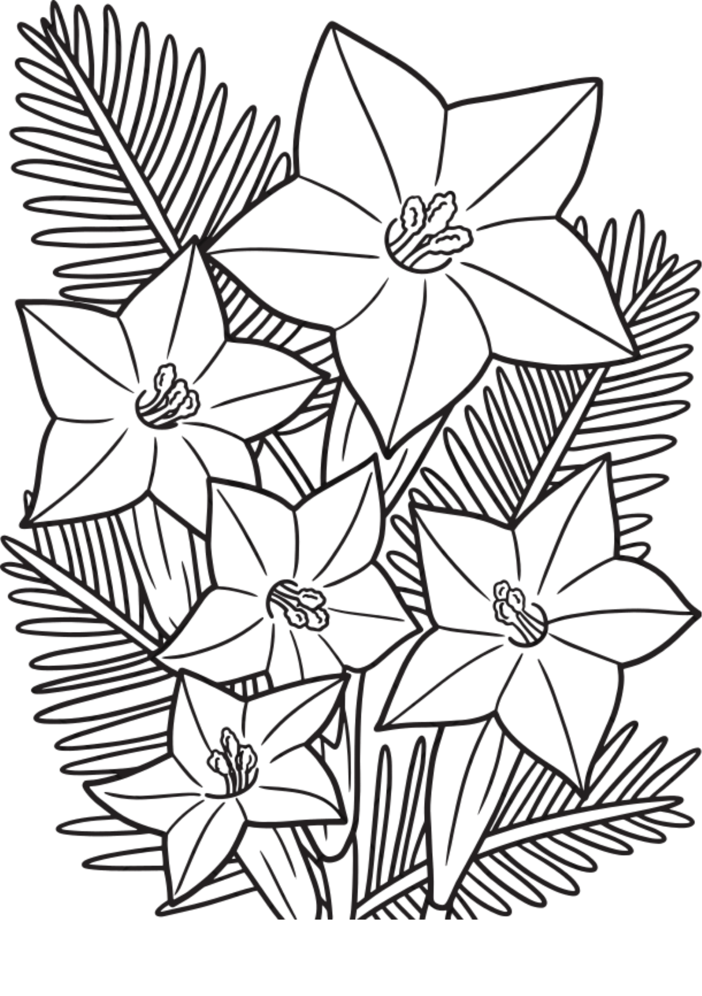 Vibrant Floral Coloring Set