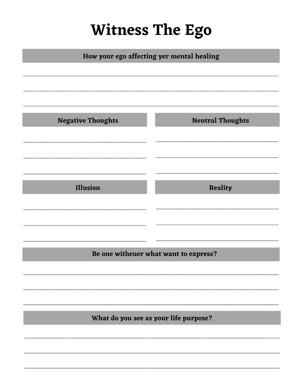 Spiritual Awakening Workbook