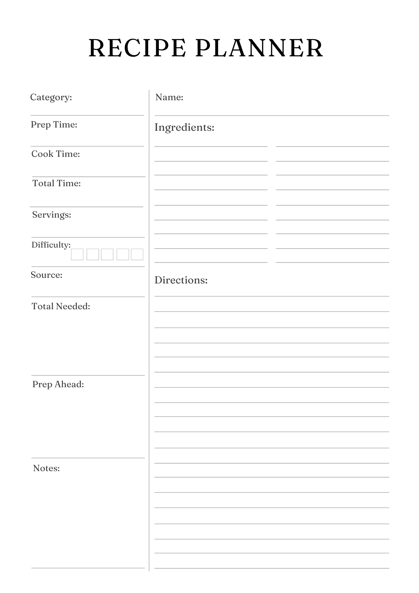 Ultimate Weight Loss Journey Planner