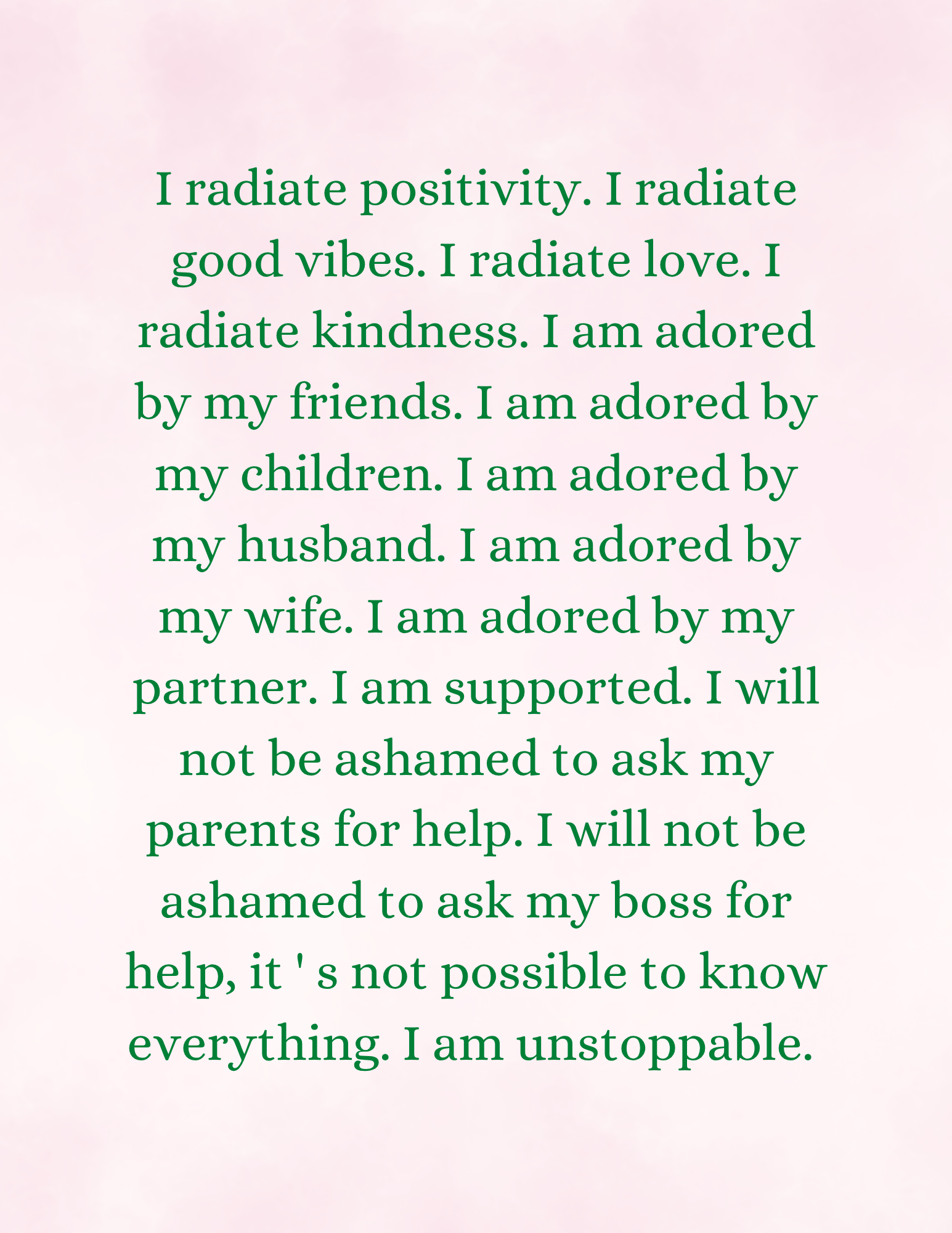 1000 Positive Affirmation for Women