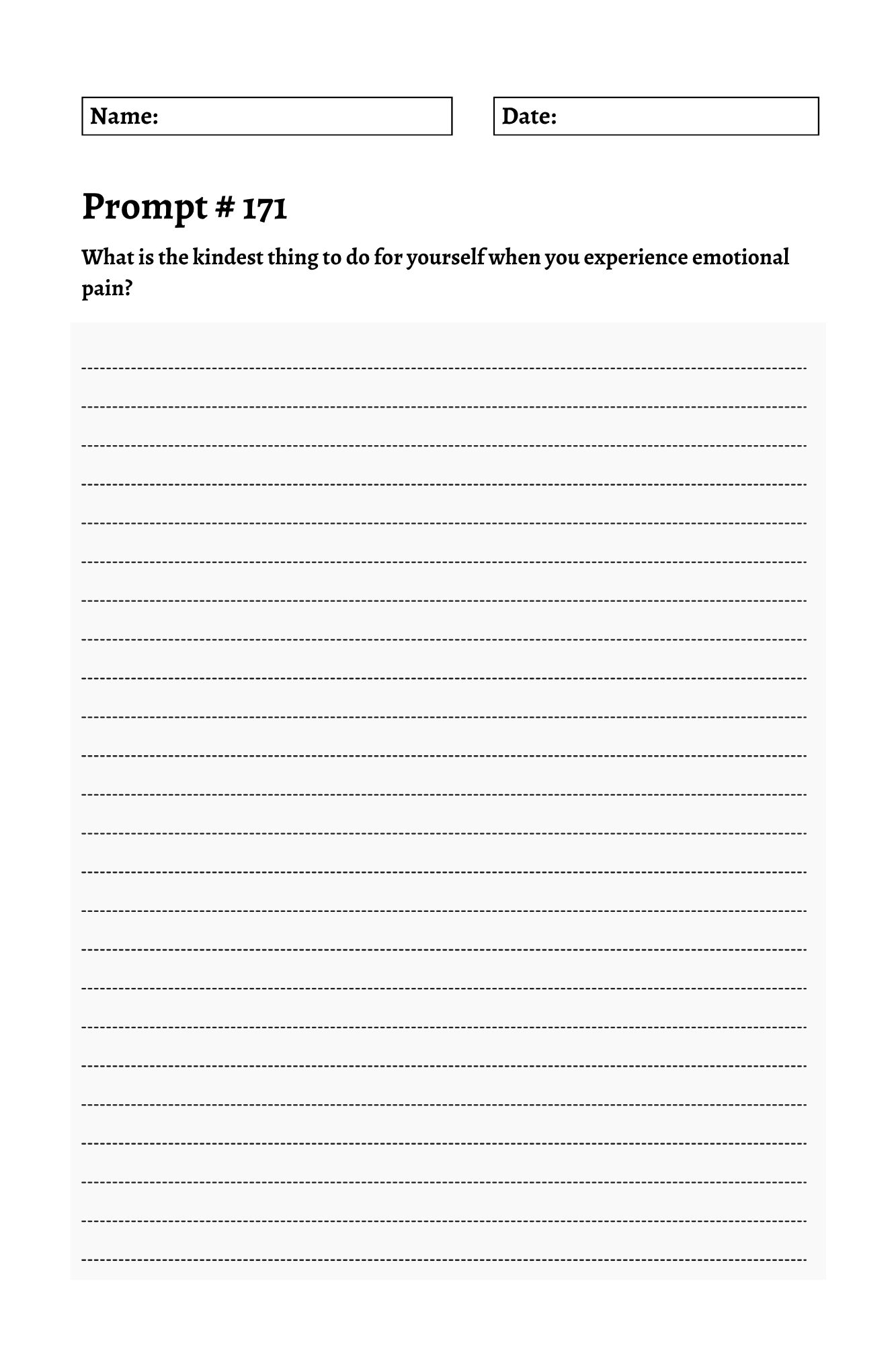 200 Mental Health Journey Prompts