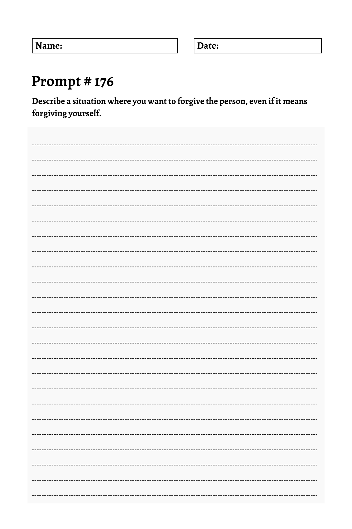 200 Mental Health Journey Prompts