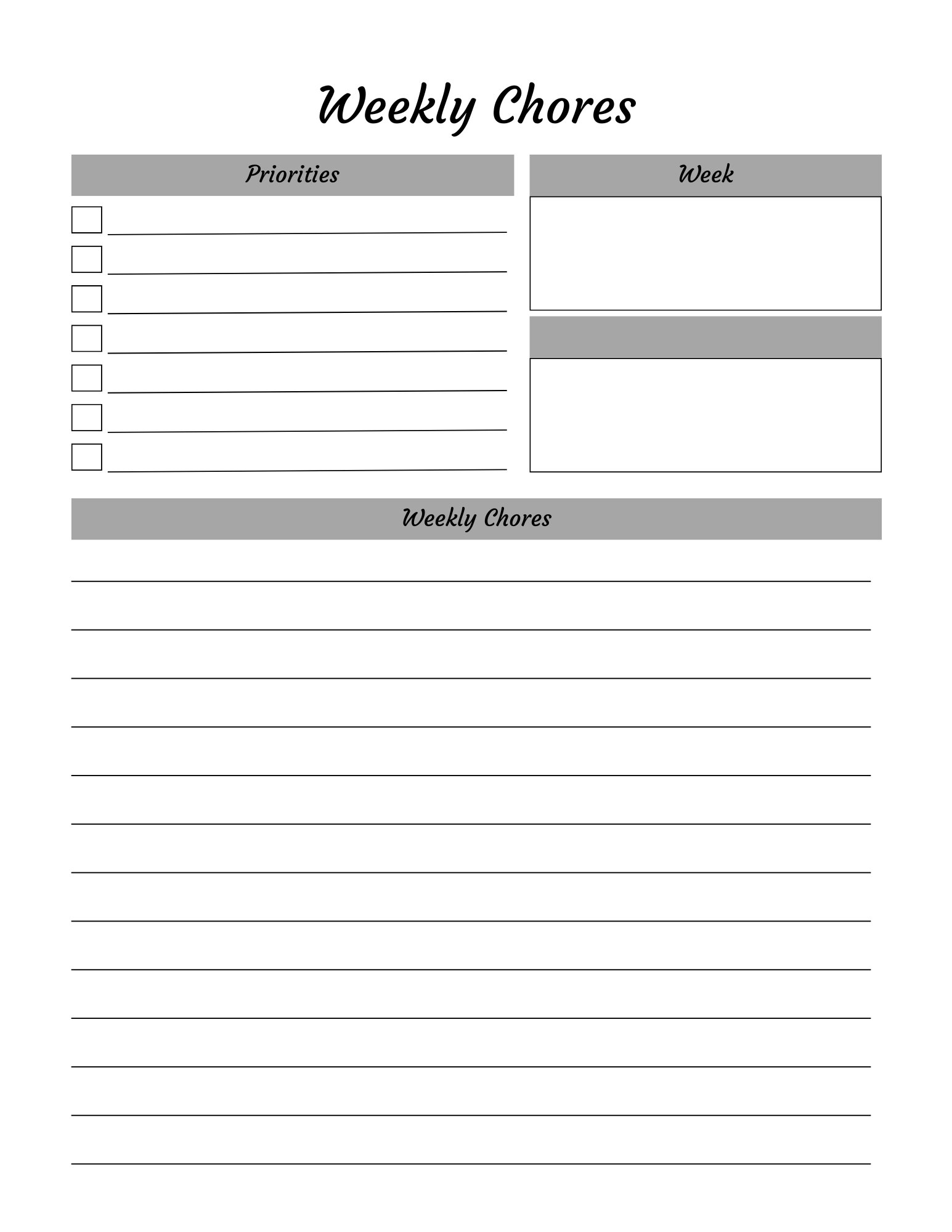 Ultimate Cleaning Planner