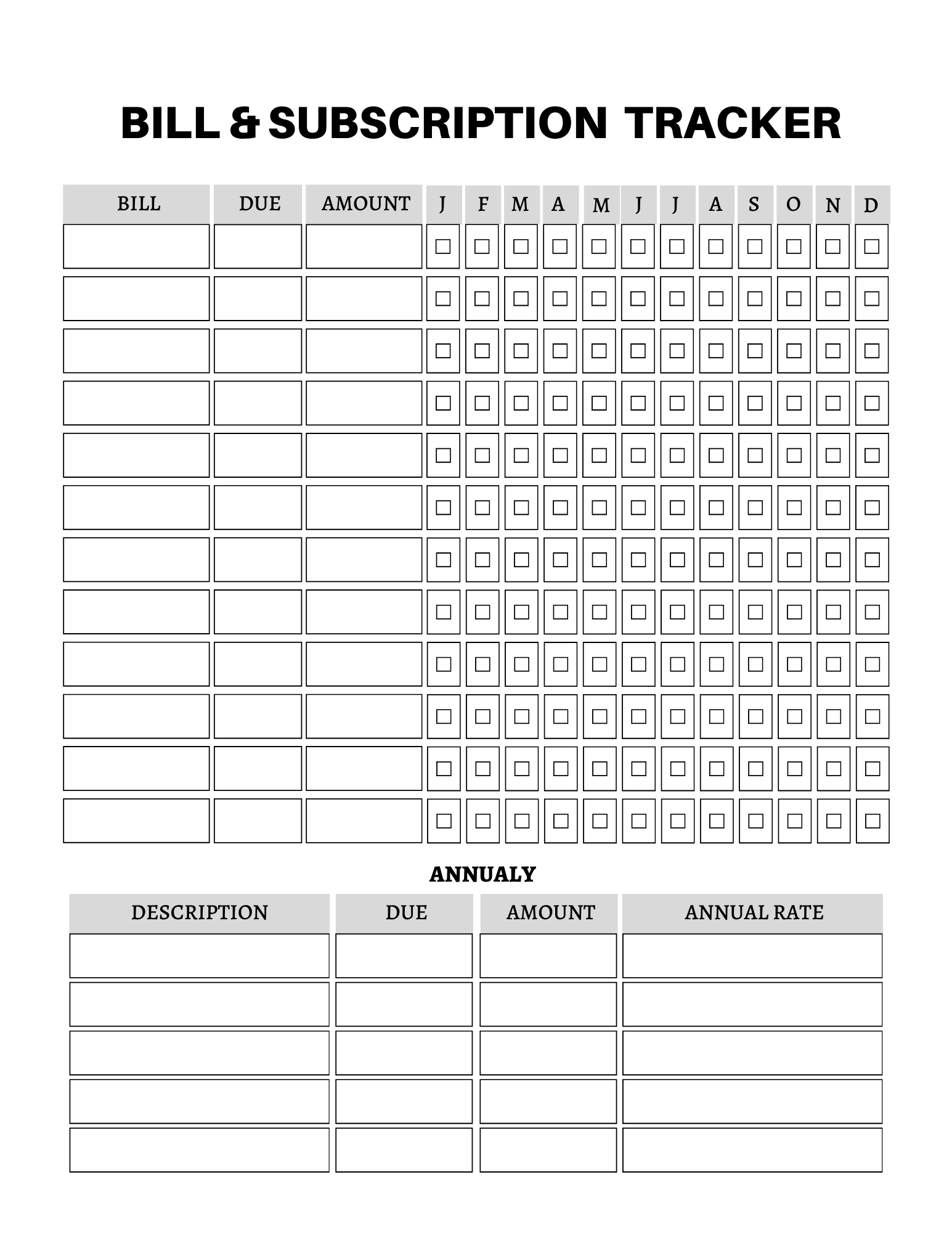 Budget & Financial Planner