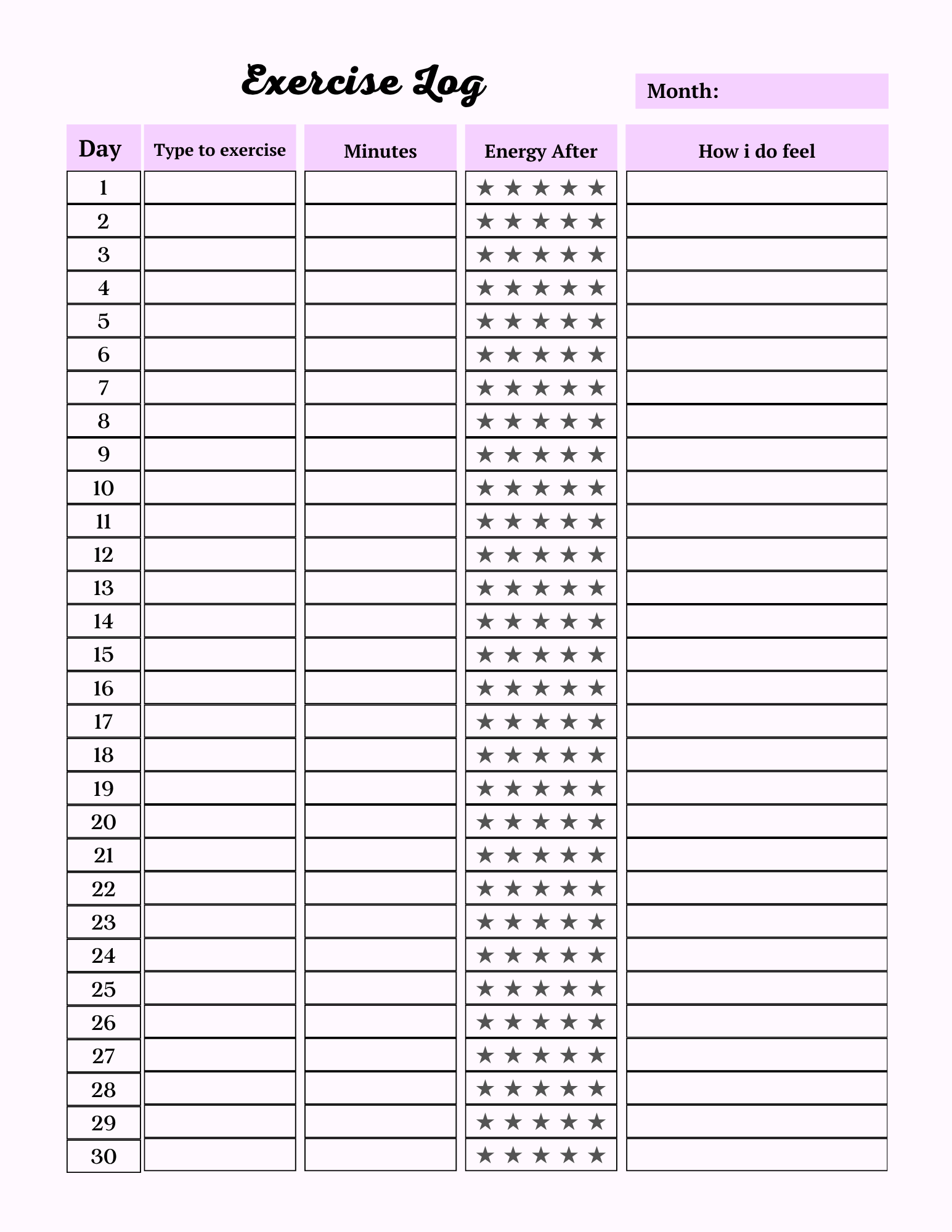 Colorful Self Care Planner