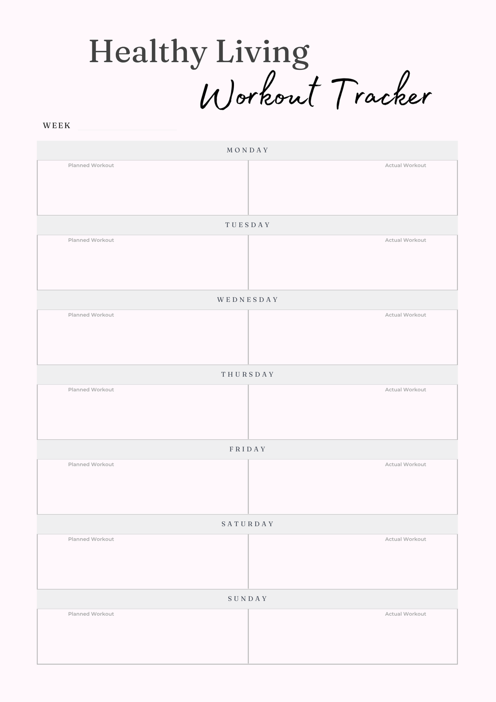 Healthy Living Journal