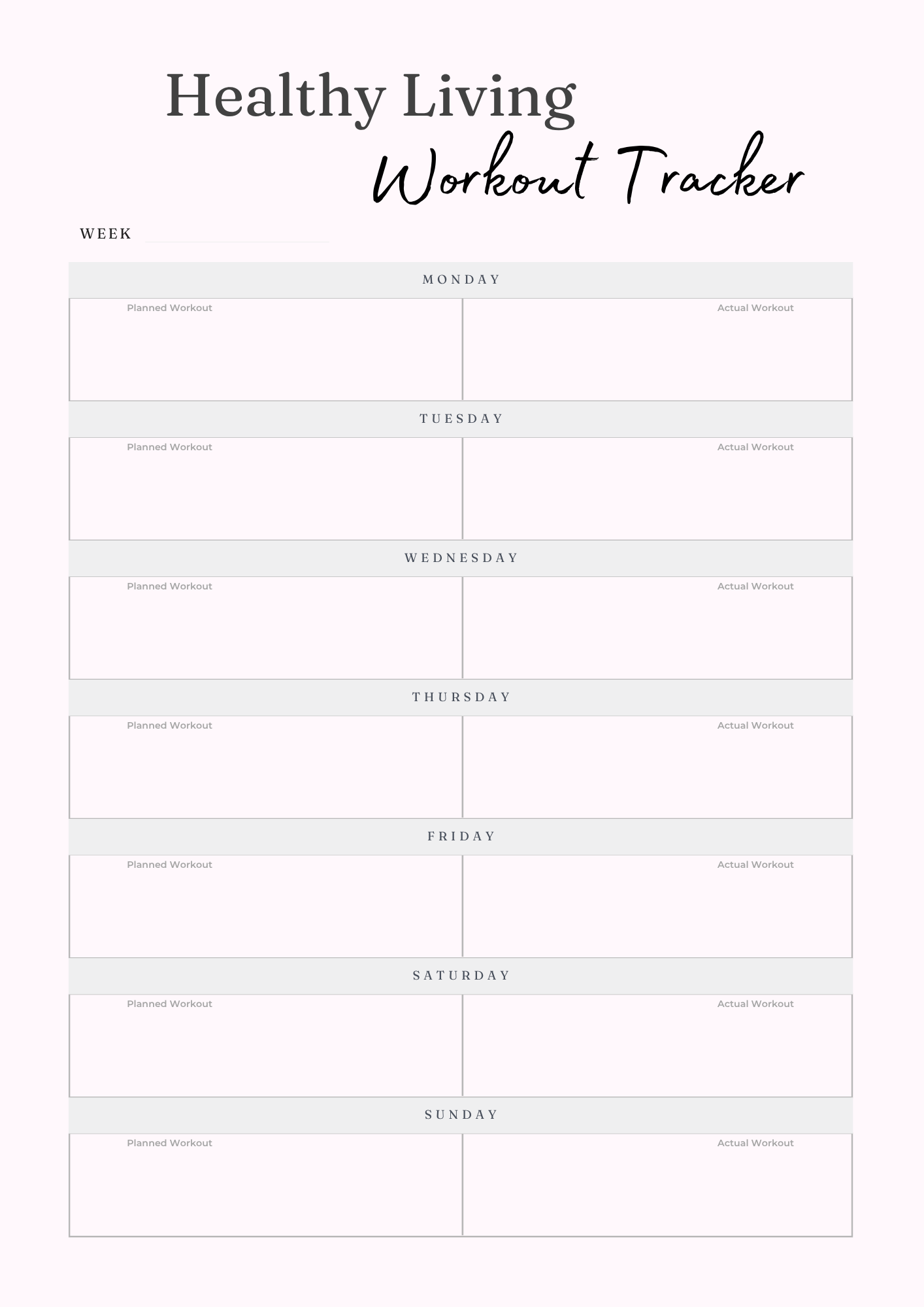 Healthy Living Journal