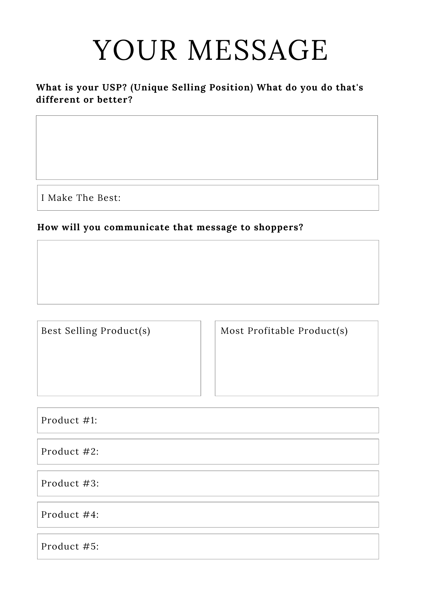 Handmade Business Planner