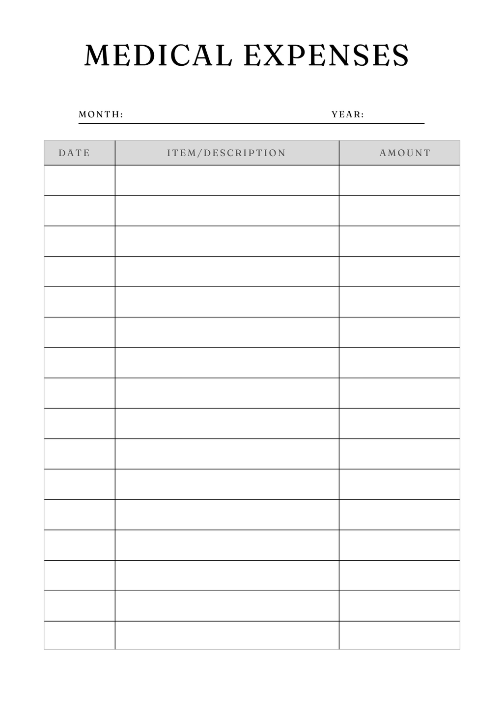 Comprehensive Medical Planner