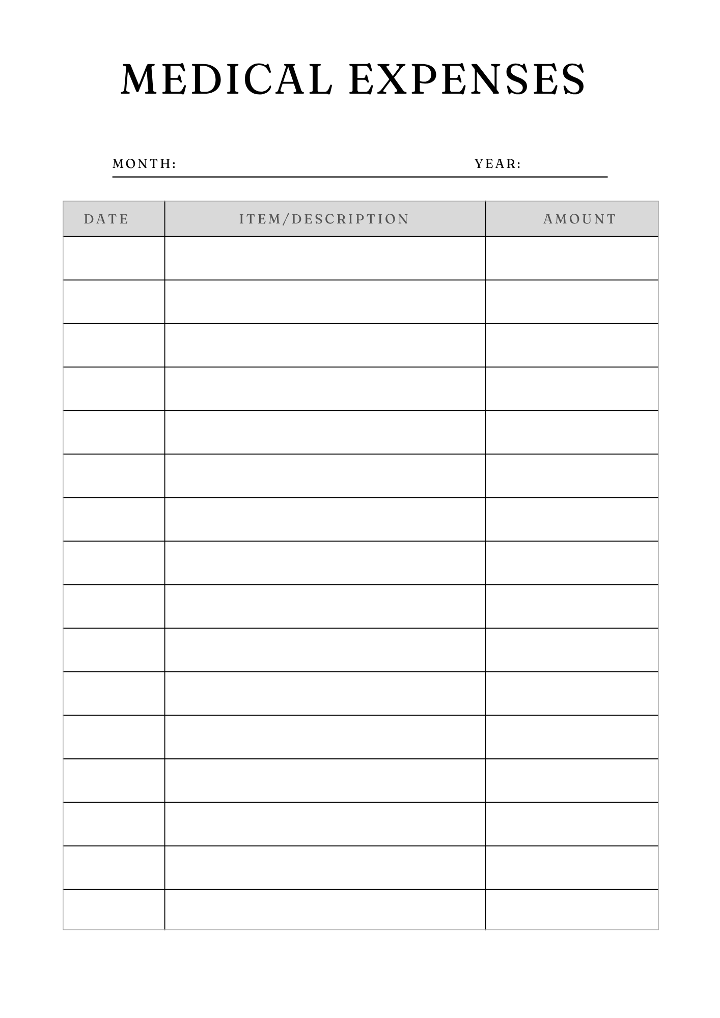 Comprehensive Medical Planner