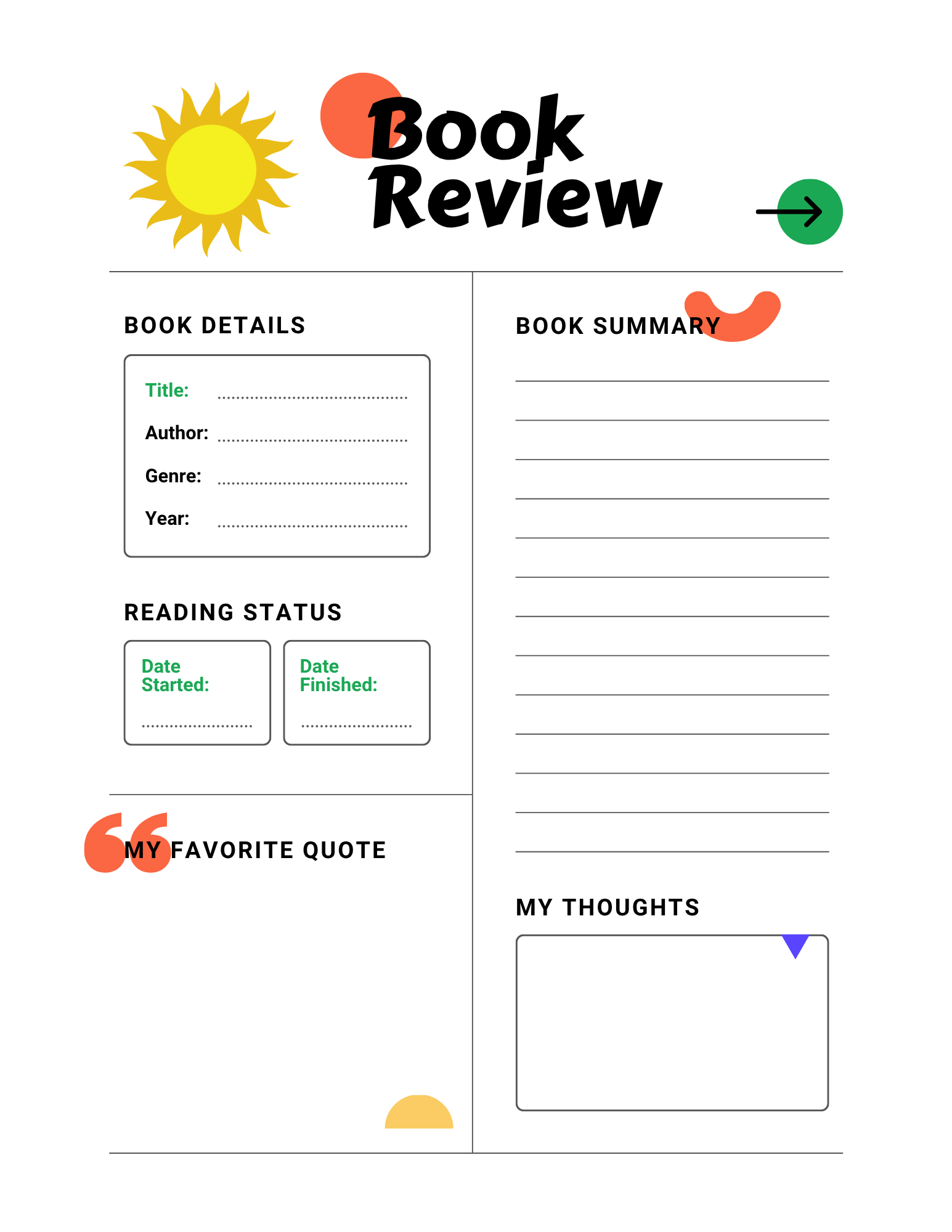 Summer Adventure Planner