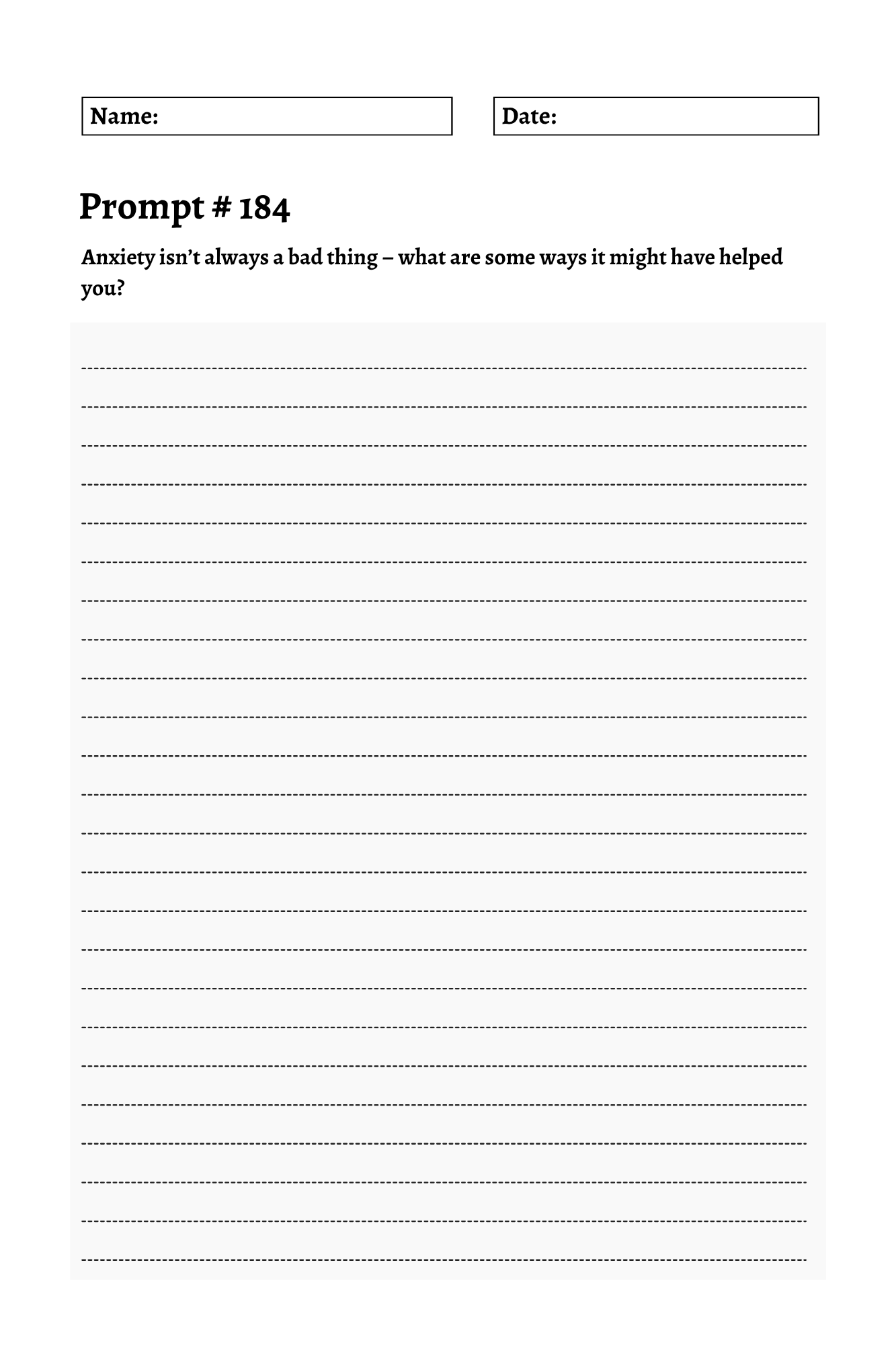 200 Mental Health Journey Prompts