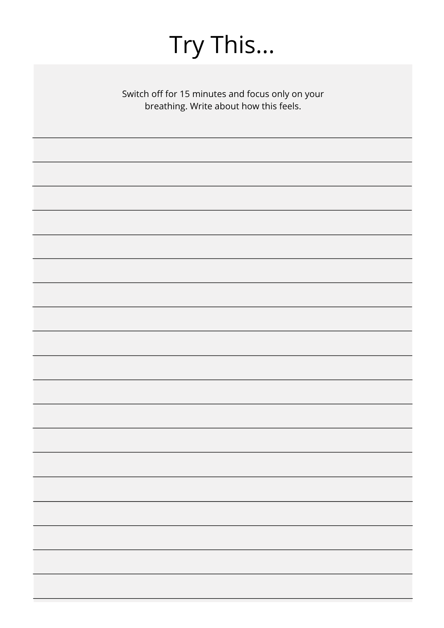 Serenity Journal