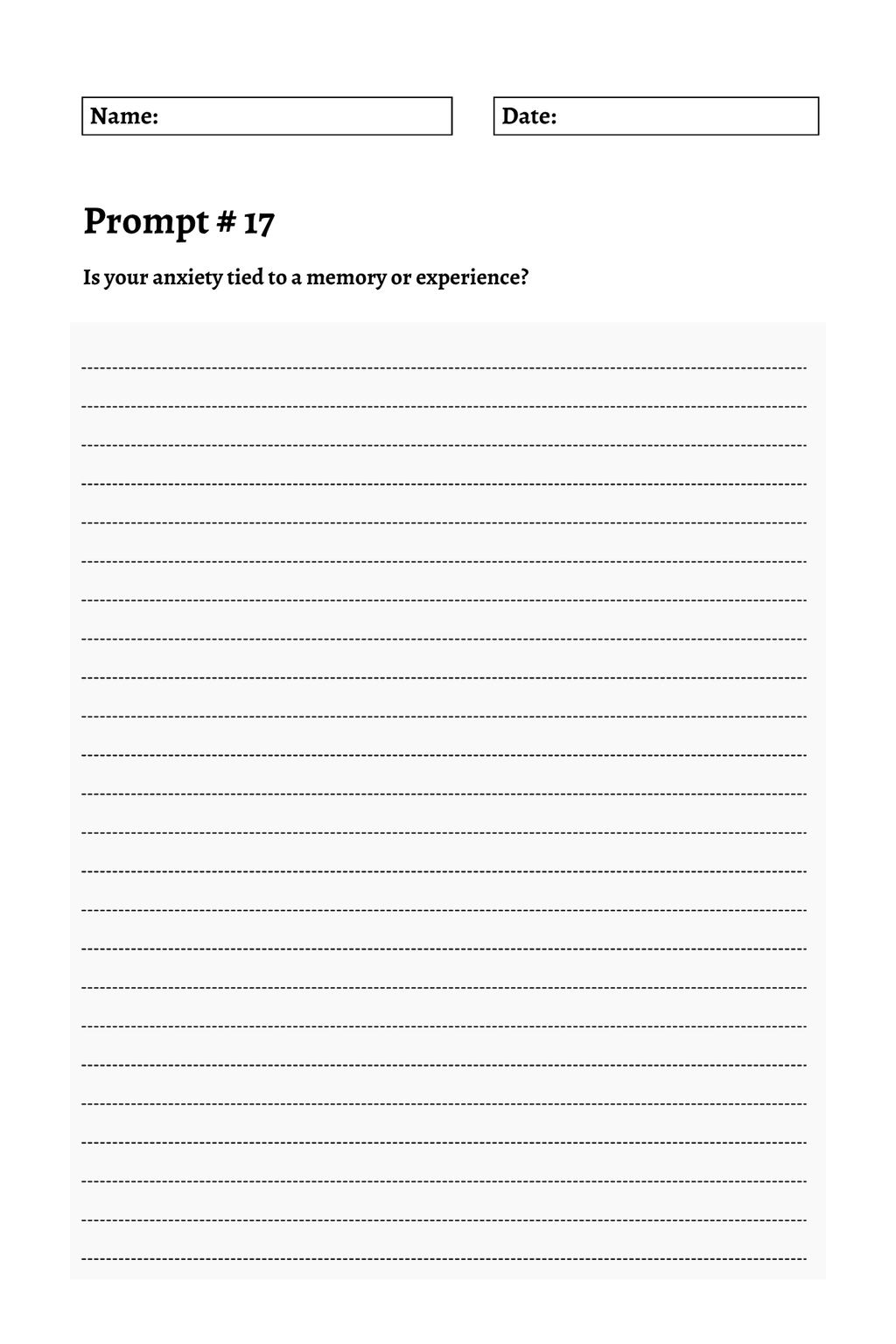 200 Mental Health Journey Prompts