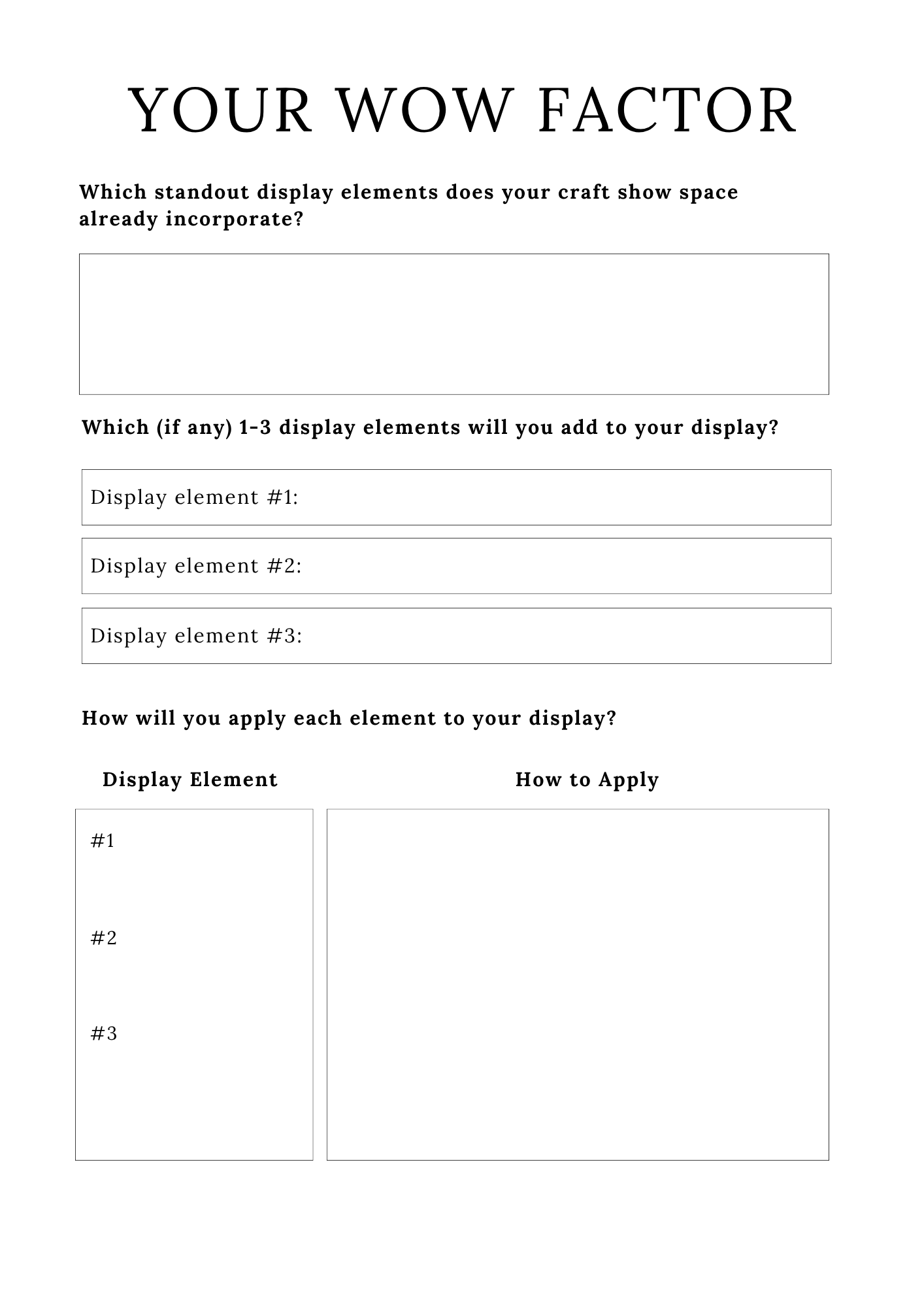 Handmade Business Planner