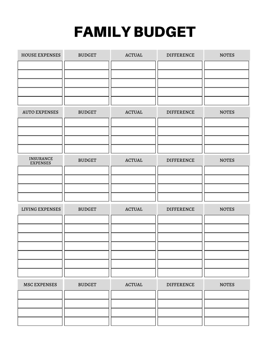 Budget & Financial Planner