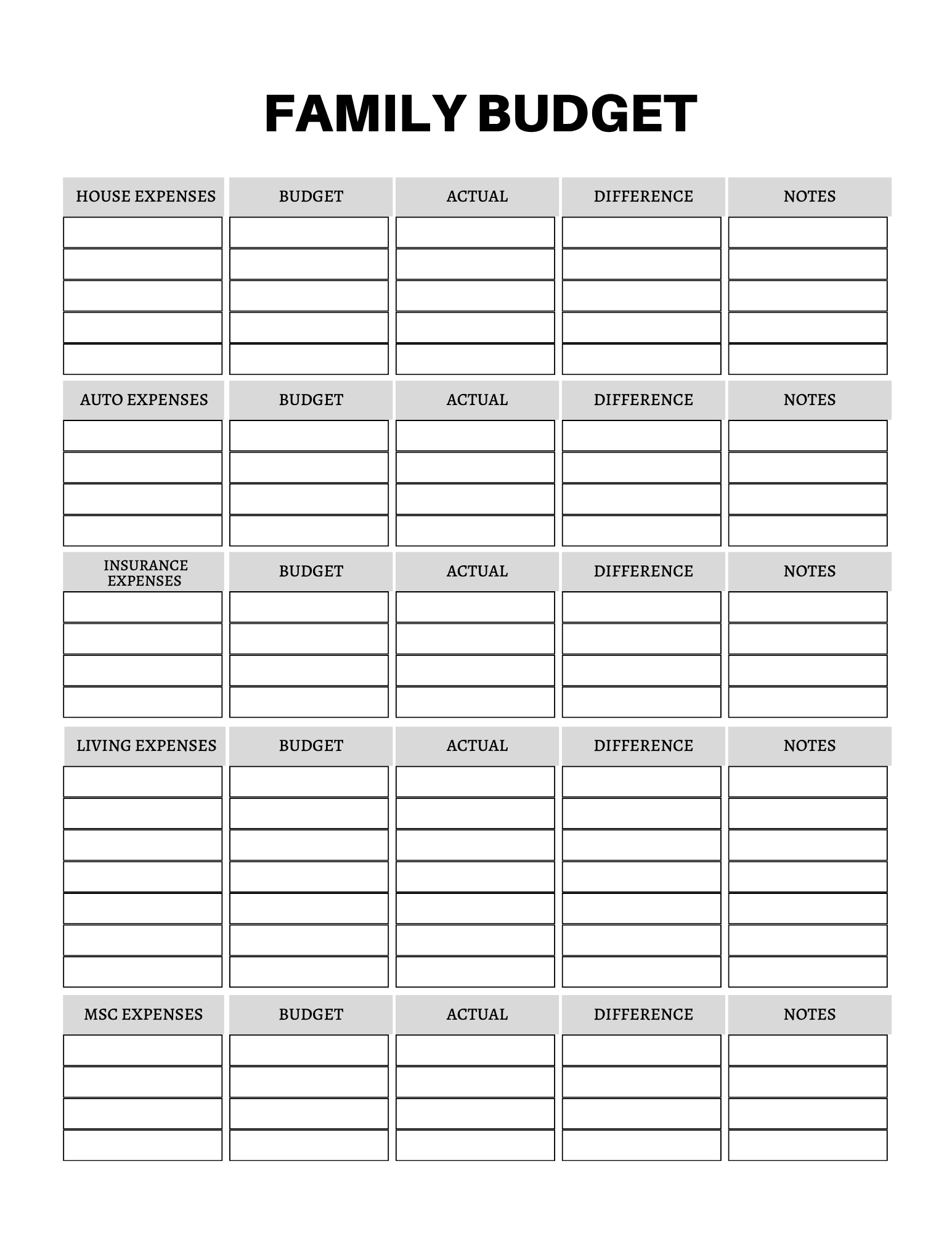 Budget & Financial Planner