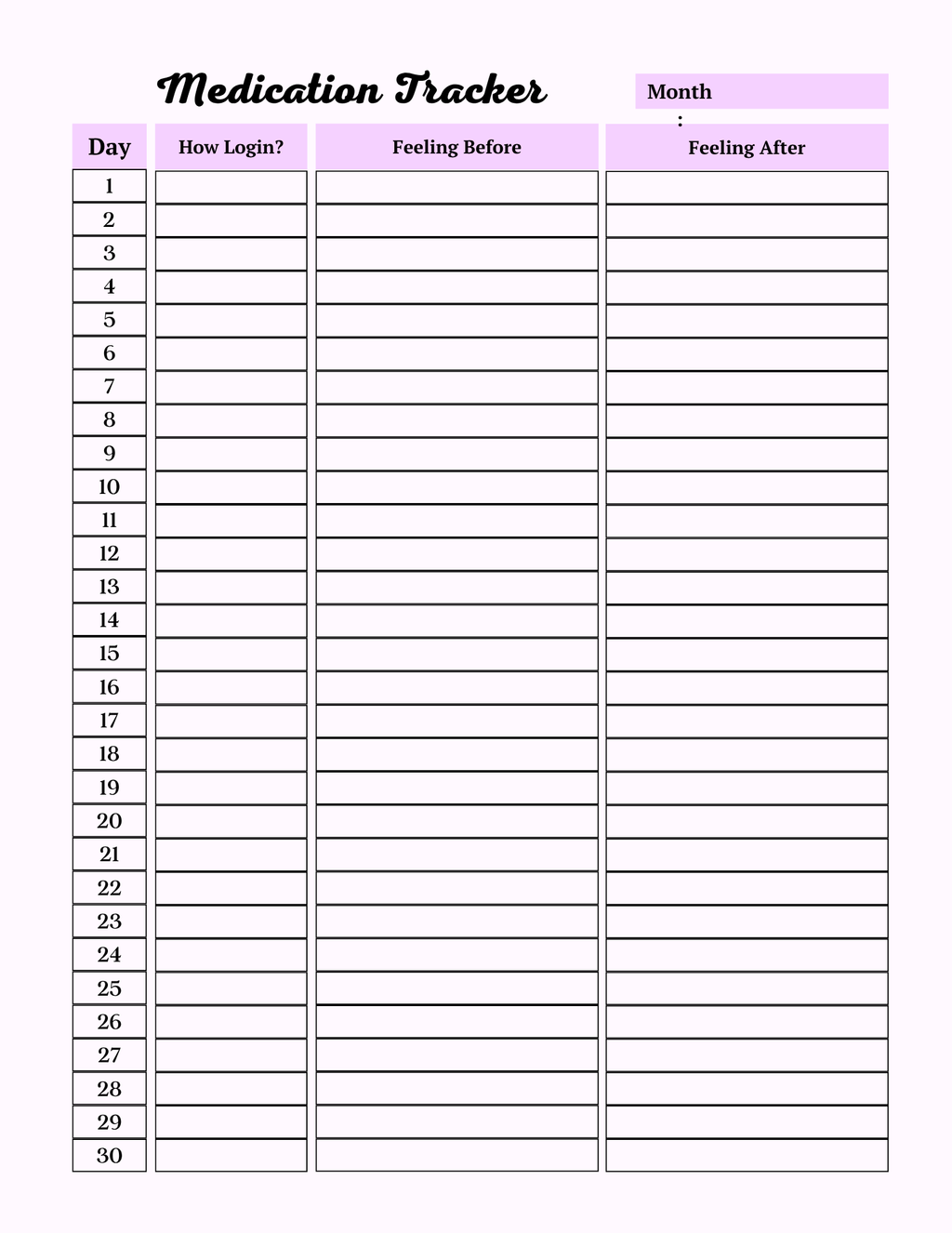 Colorful Self Care Planner