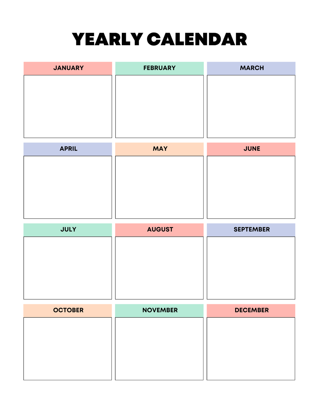 Vibrant Rainbow Budget Planner