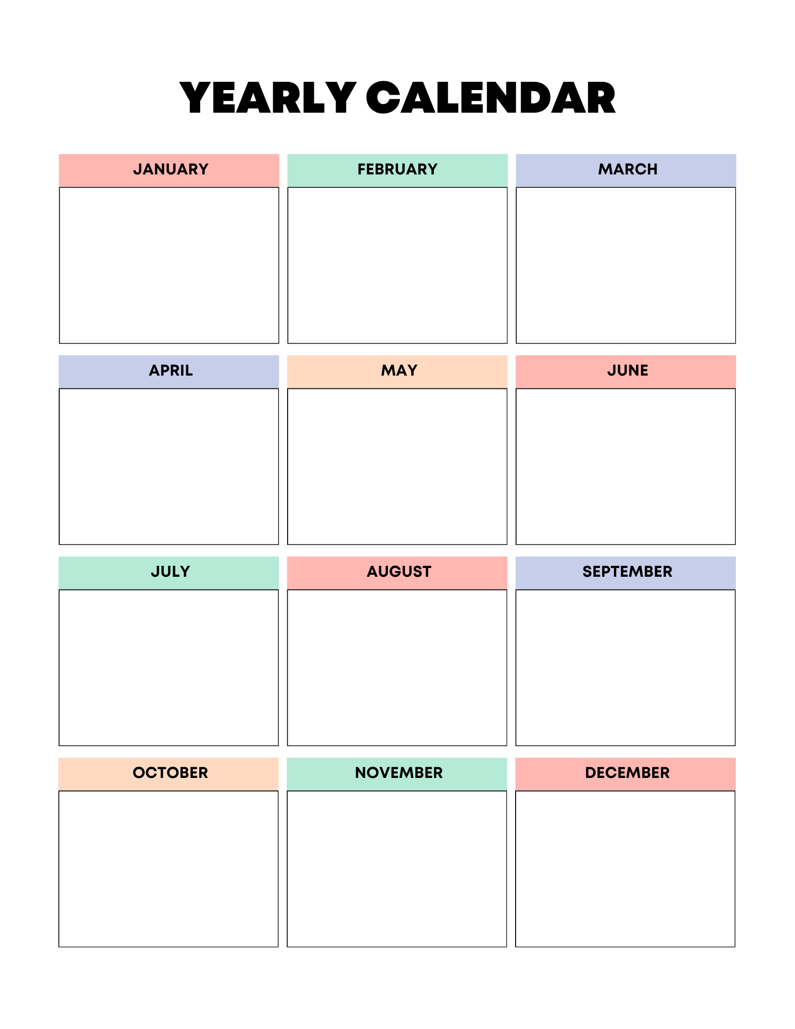 Vibrant Rainbow Budget Planner