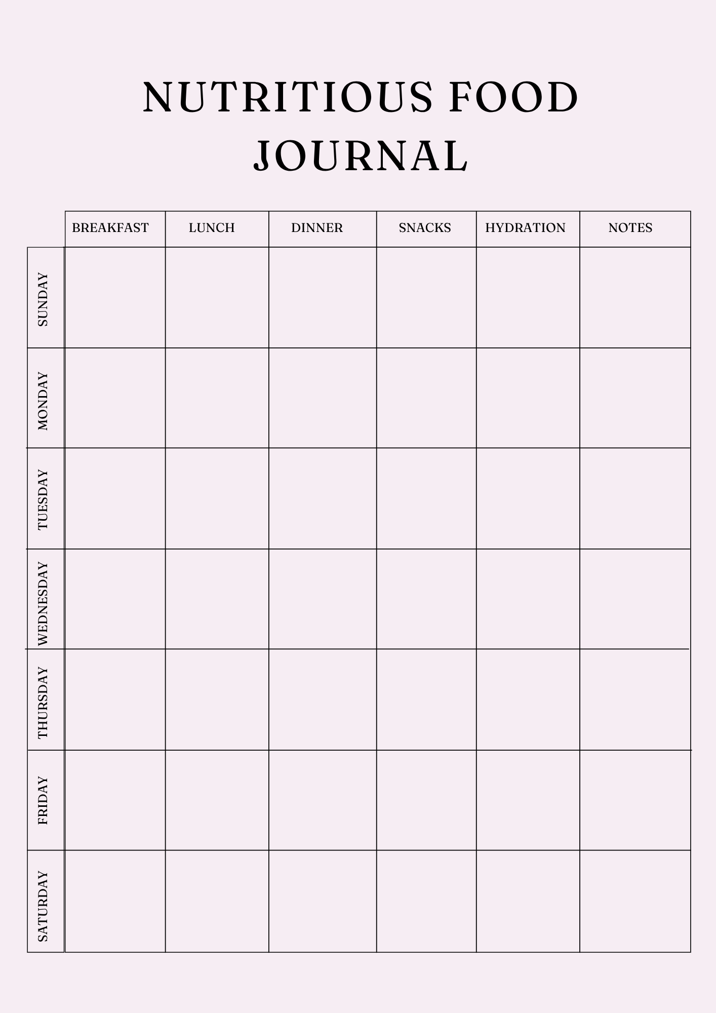 Ultimate Nutrition Wellness Planner