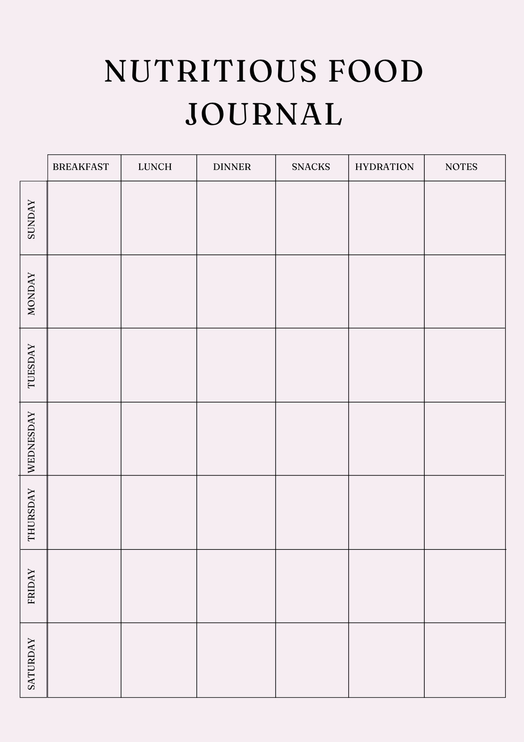 Ultimate Nutrition Wellness Planner