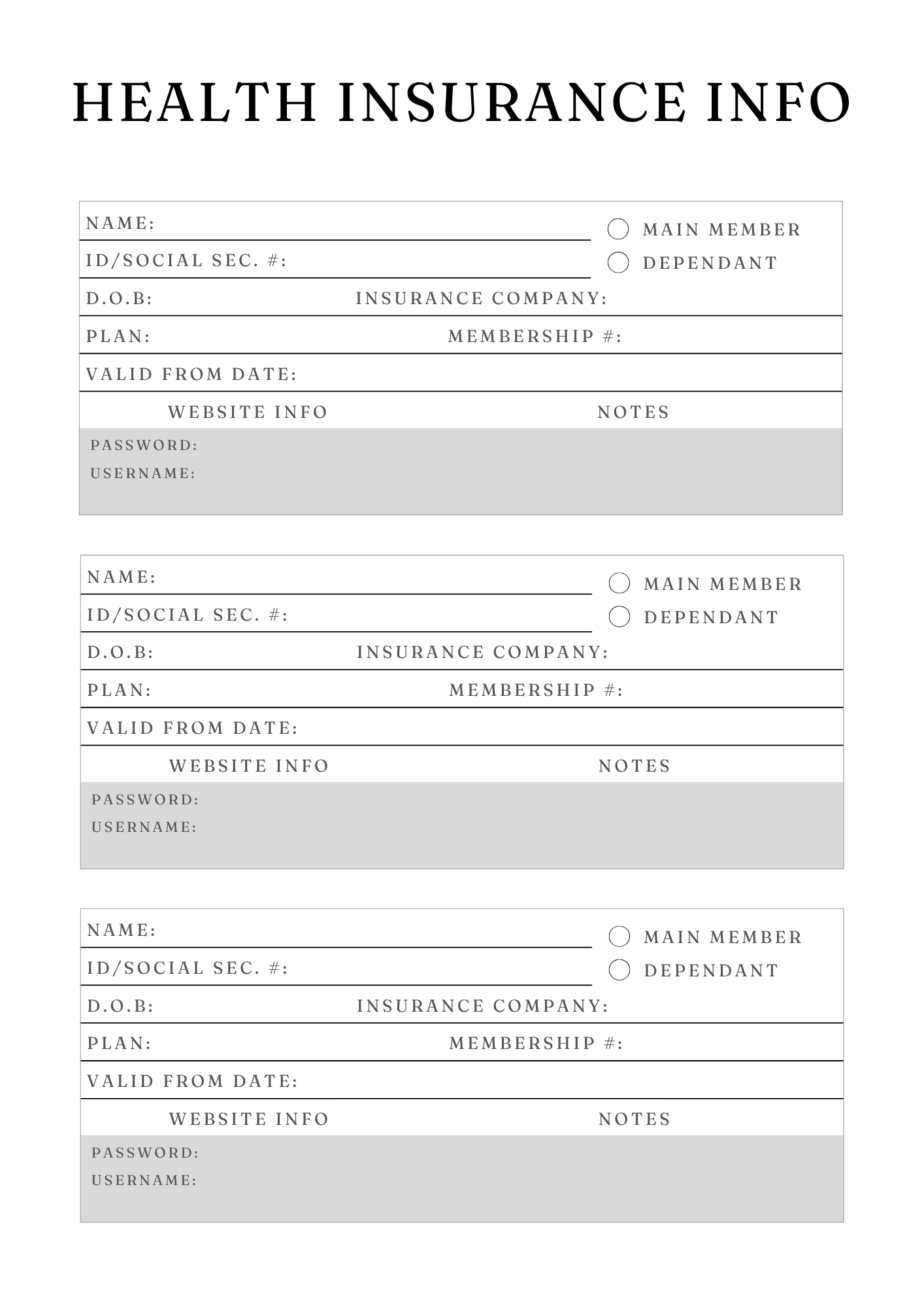 Comprehensive Medical Planner