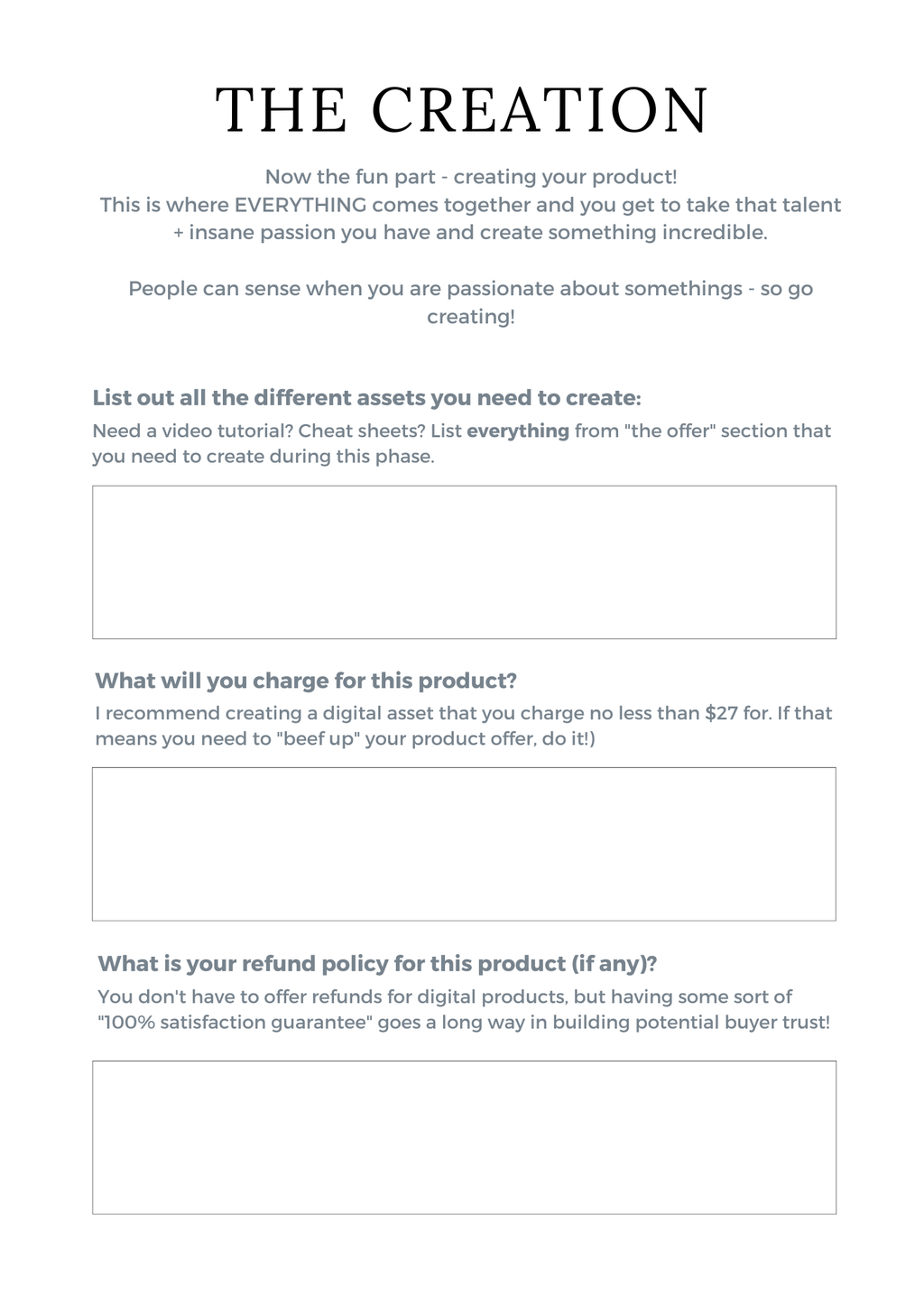 Digital Product Planner