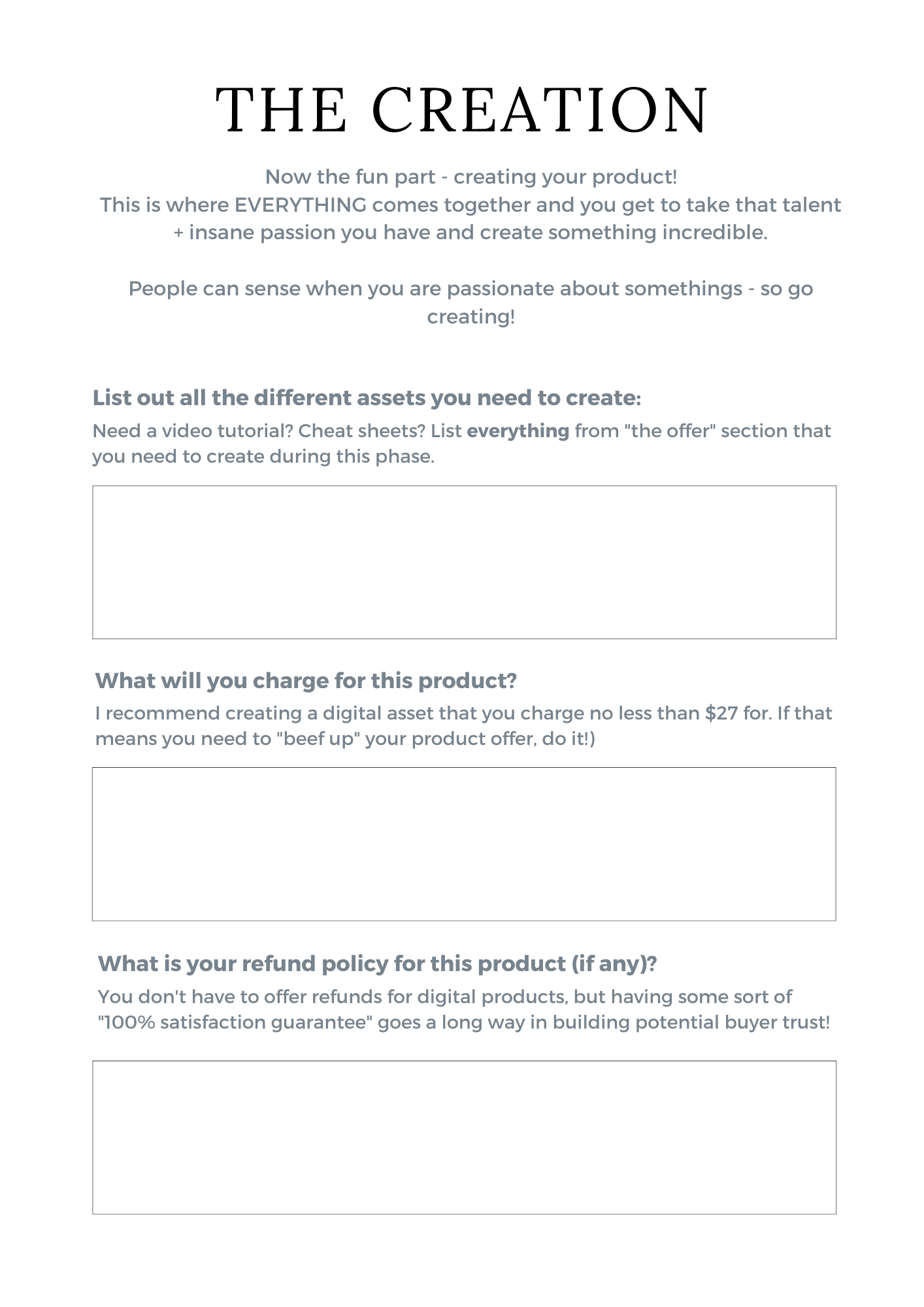 Digital Product Planner