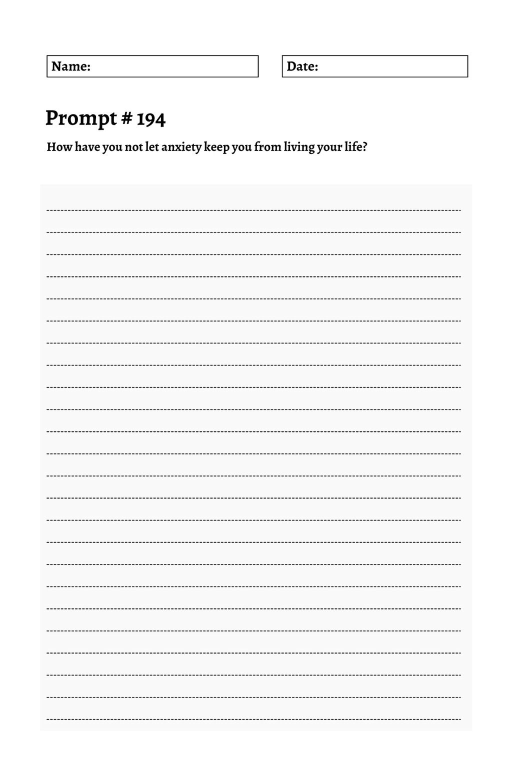 200 Mental Health Journey Prompts