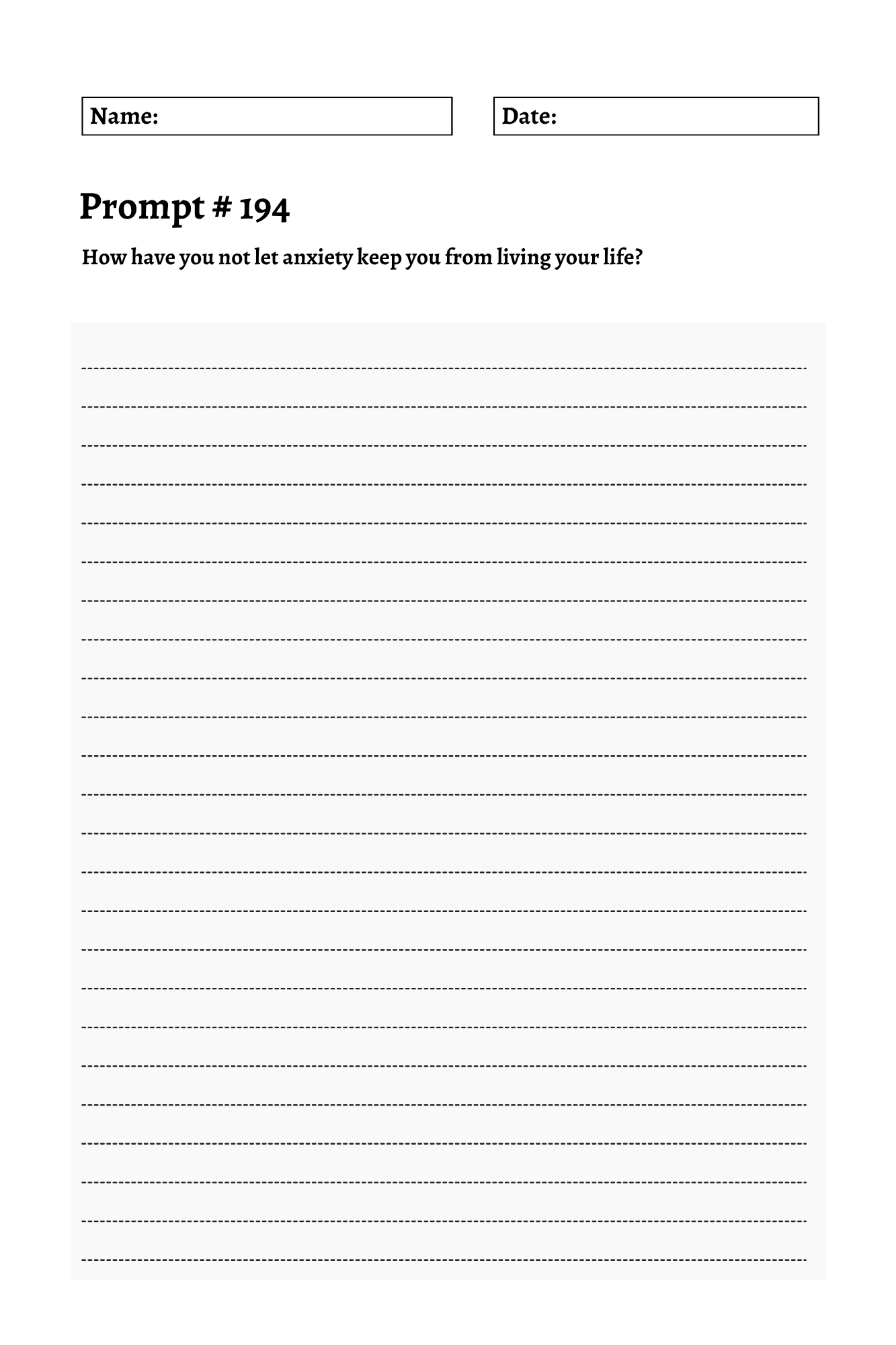 200 Mental Health Journey Prompts