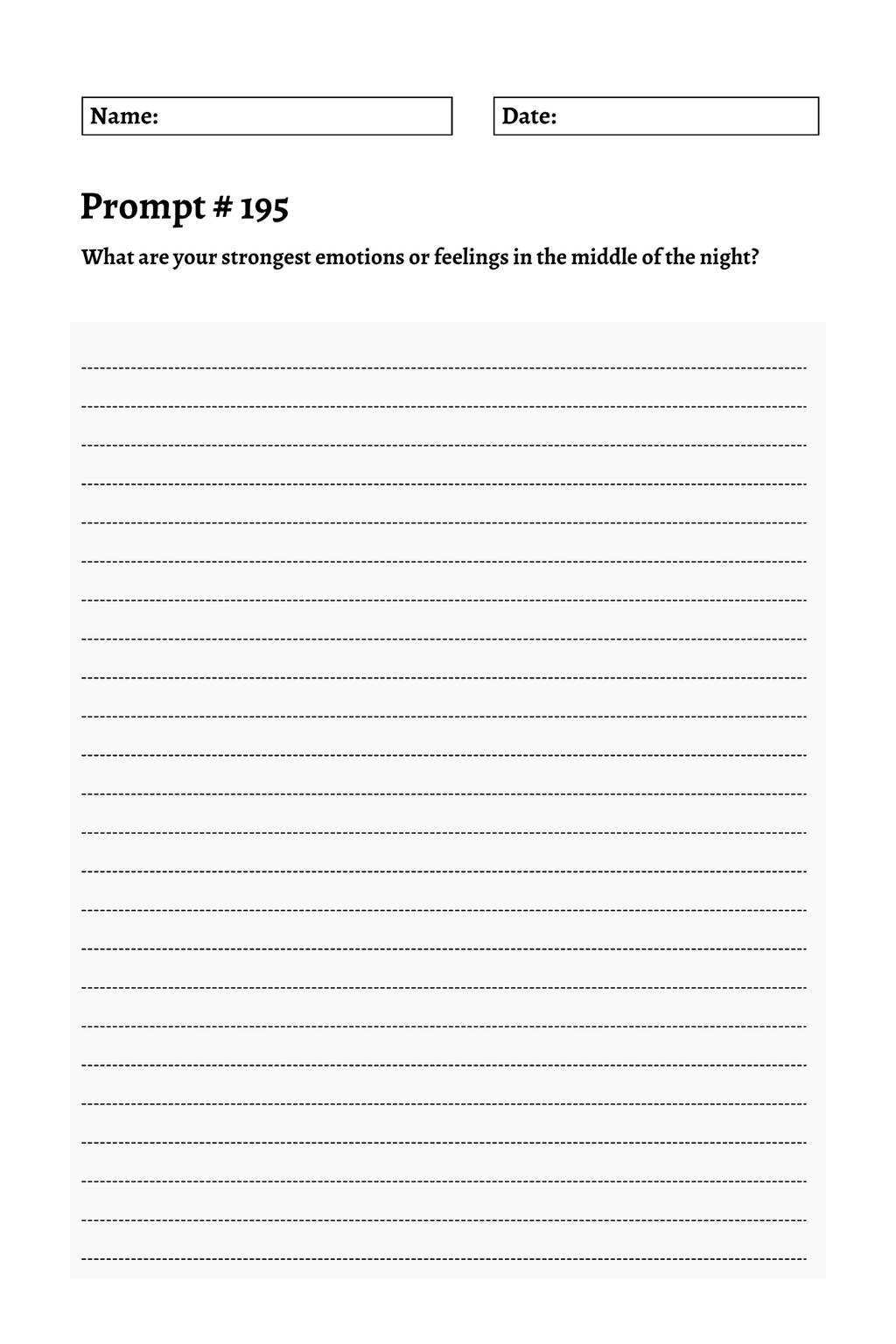 200 Mental Health Journey Prompts