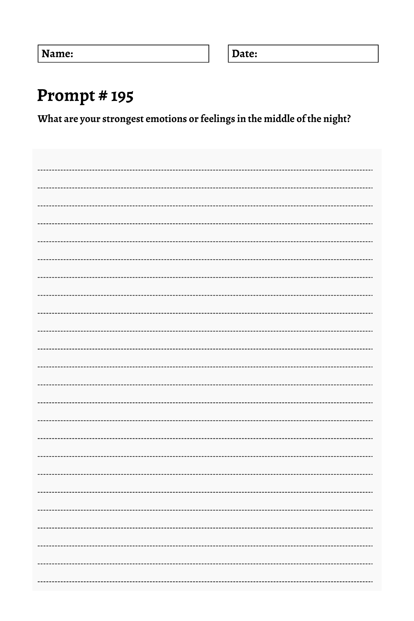 200 Mental Health Journey Prompts