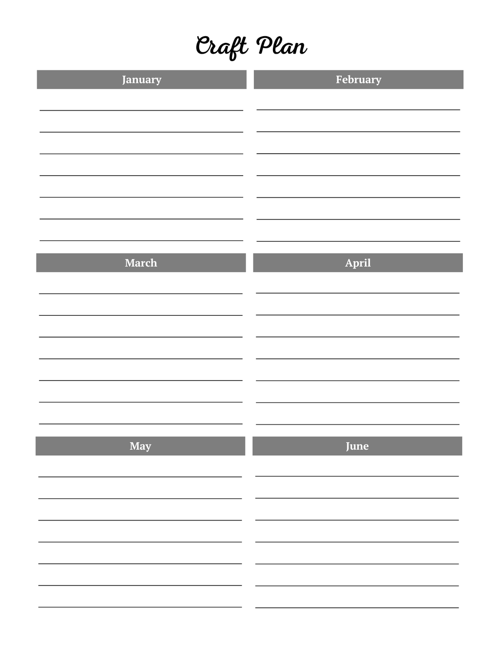 Craft Business Planner