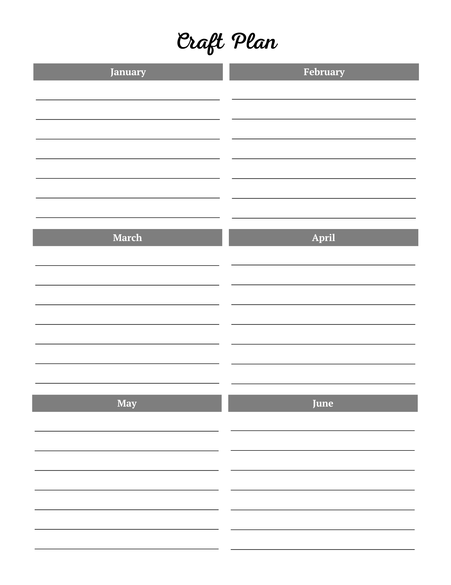 Craft Business Planner