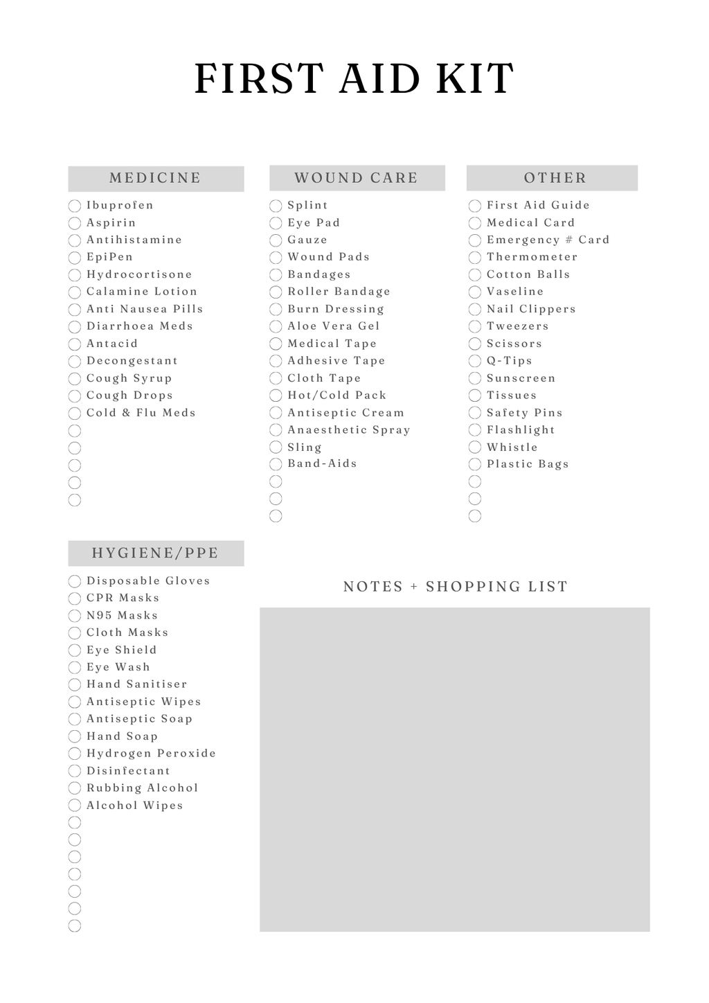 Comprehensive Medical Planner