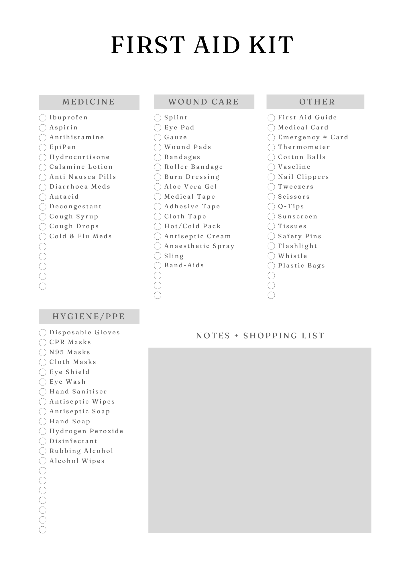 Comprehensive Medical Planner