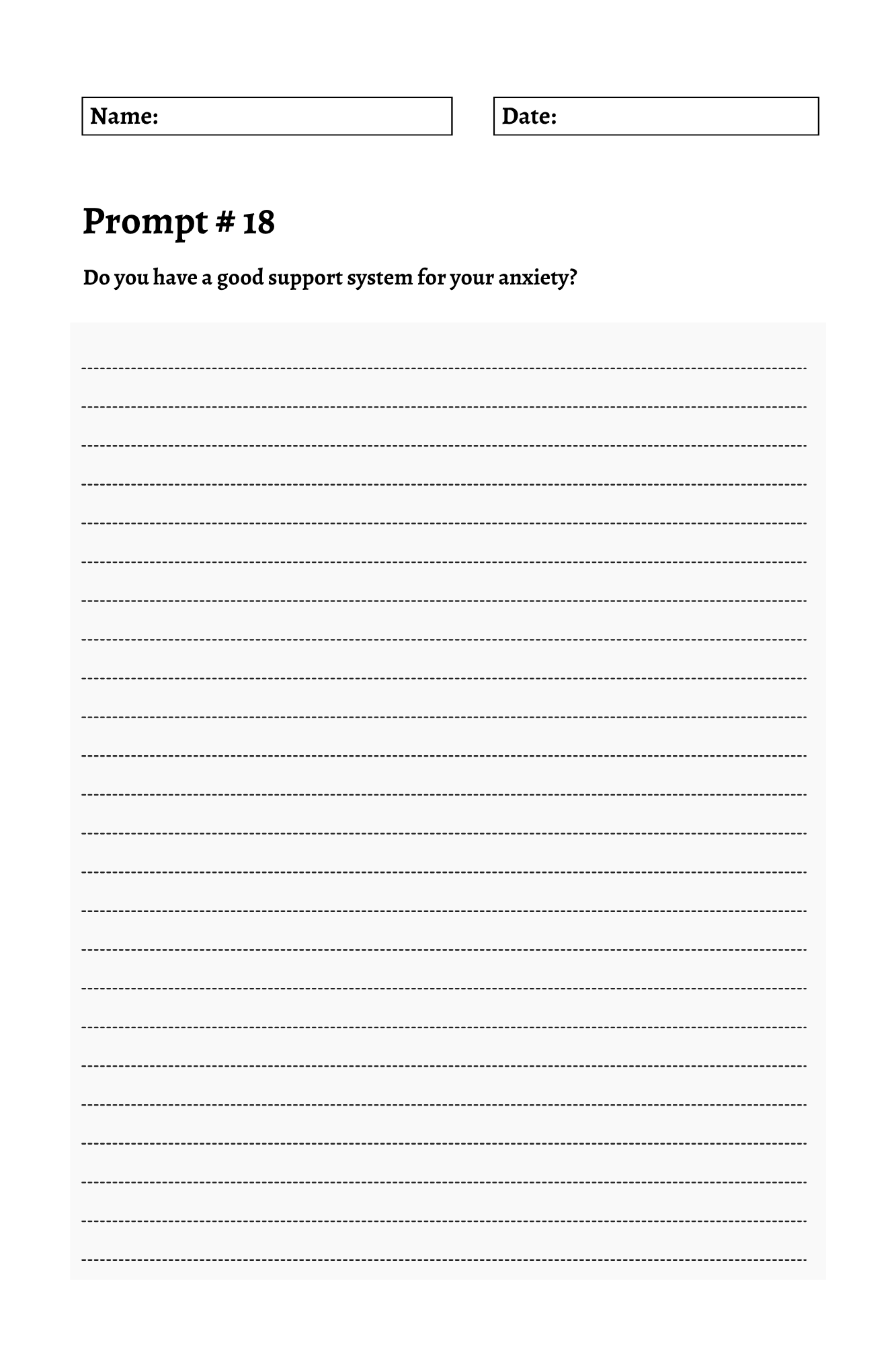 200 Mental Health Journey Prompts