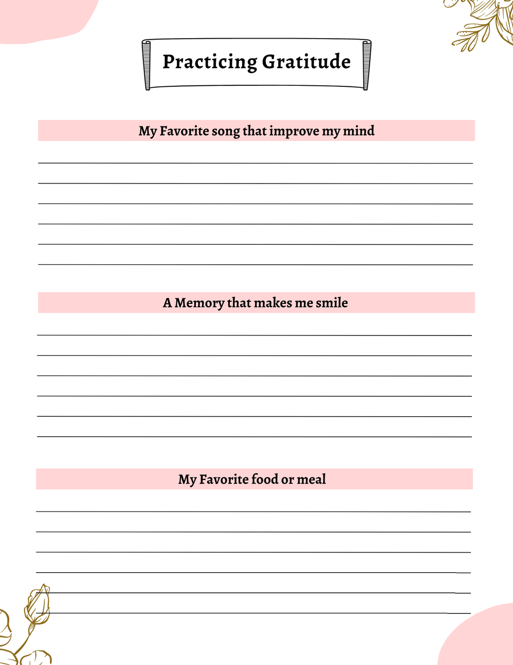 Bliss Gratitude Journal