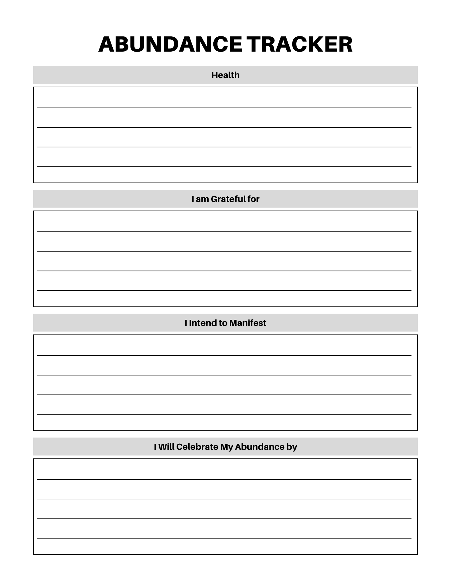 Abundance Mindset Journal