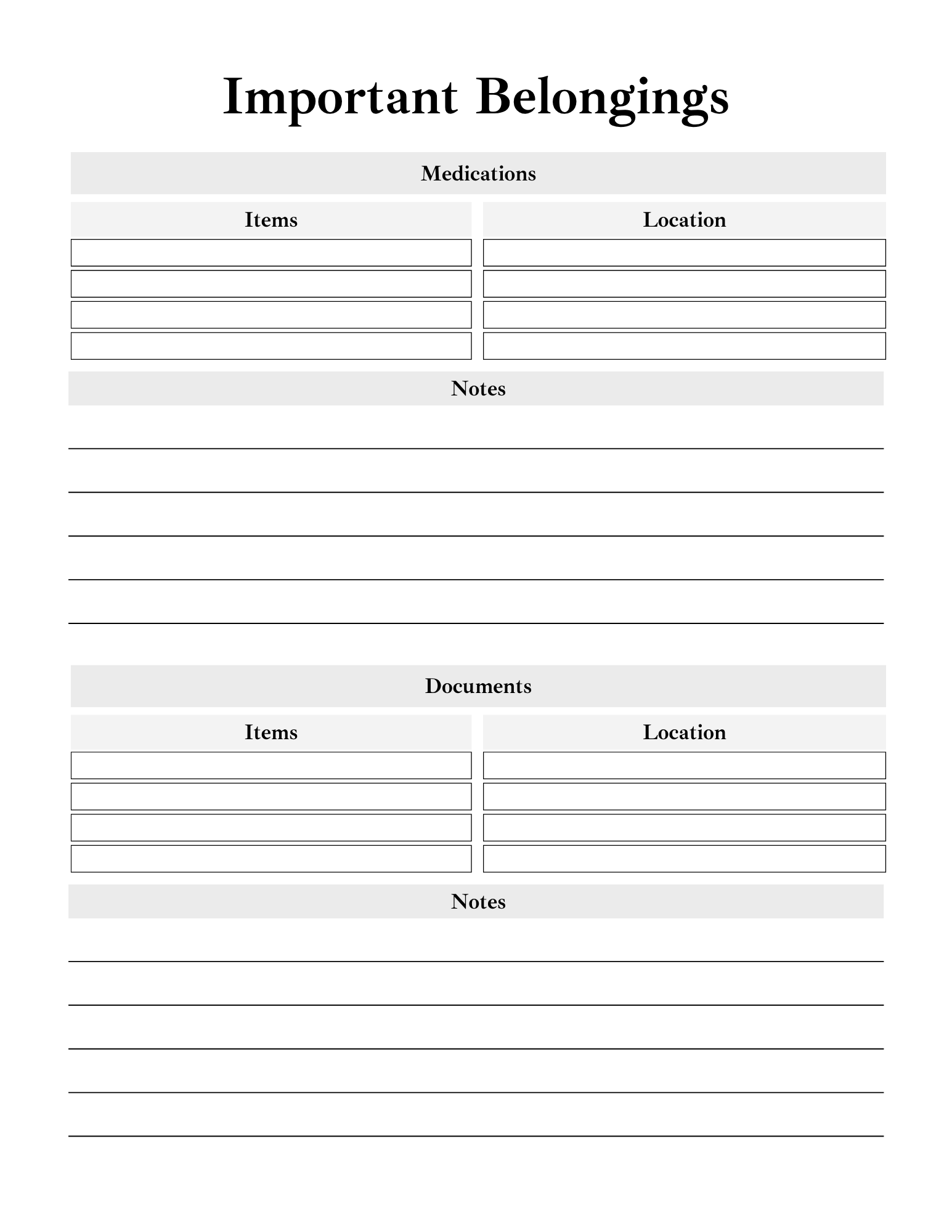 End of Life Planner