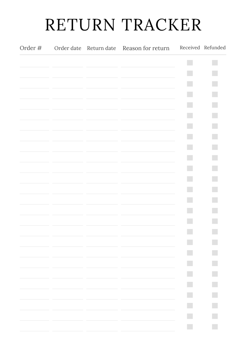 Complete Online Shop Planner