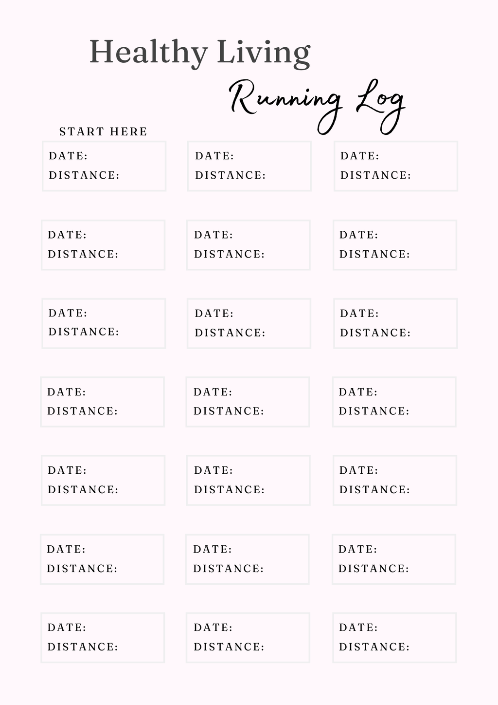 Healthy Living Journal