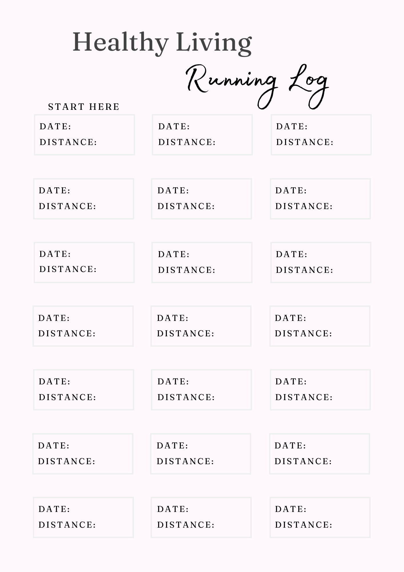 Healthy Living Journal