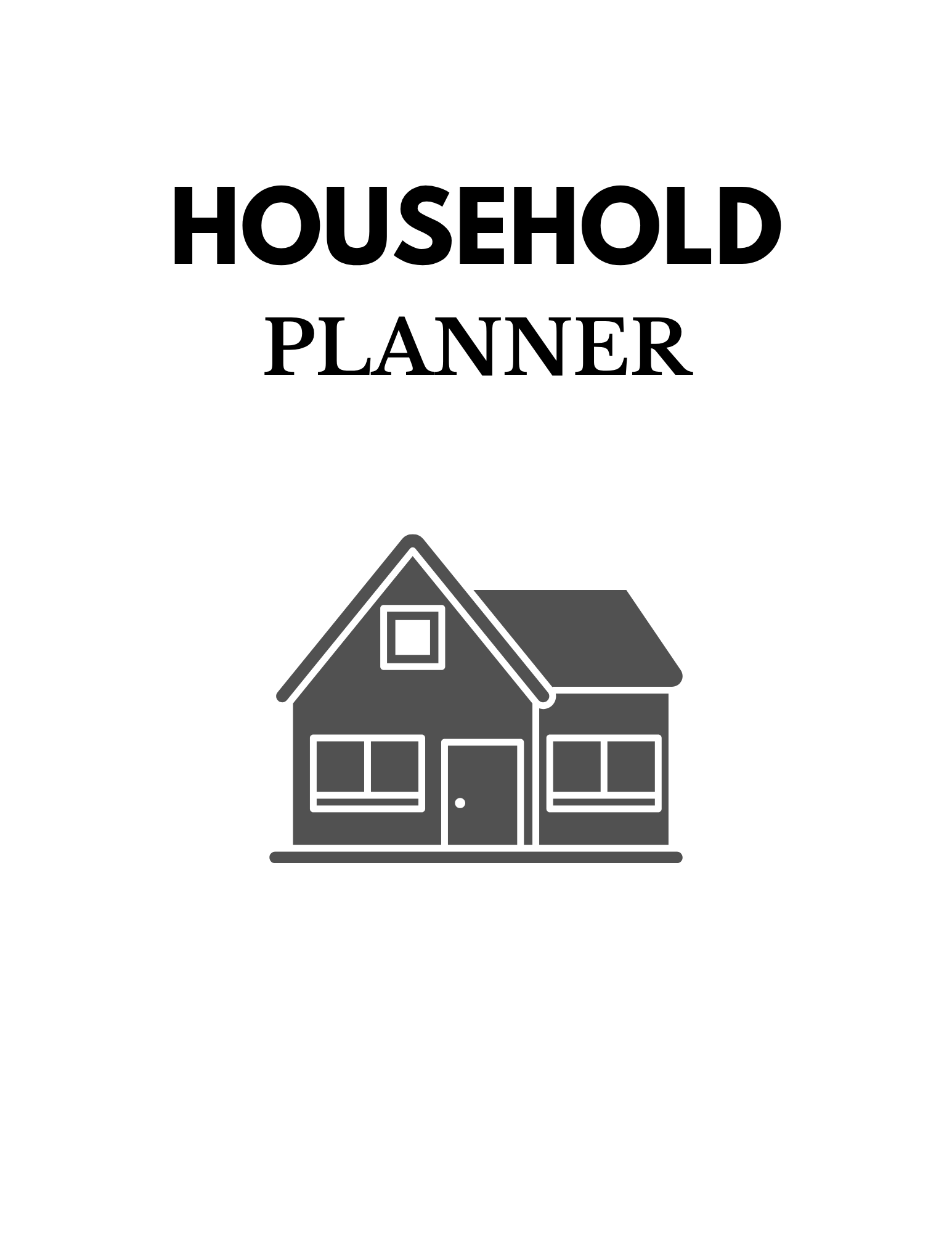 Complete Household Planner