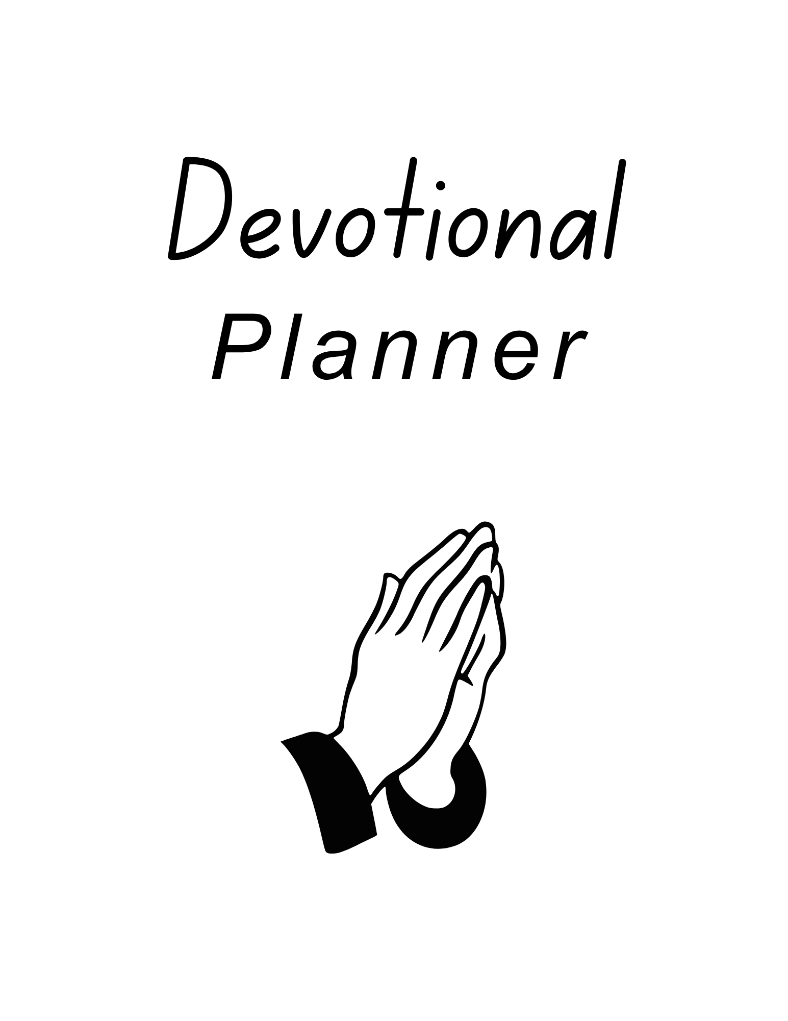 Daily Devotional Planner