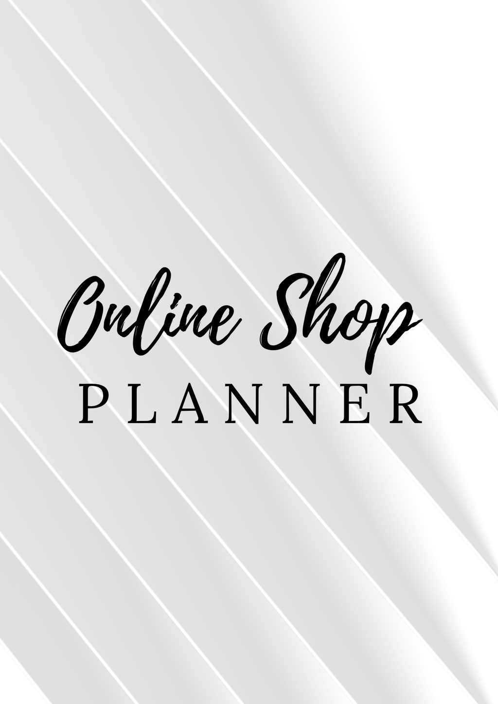 Complete Online Shop Planner